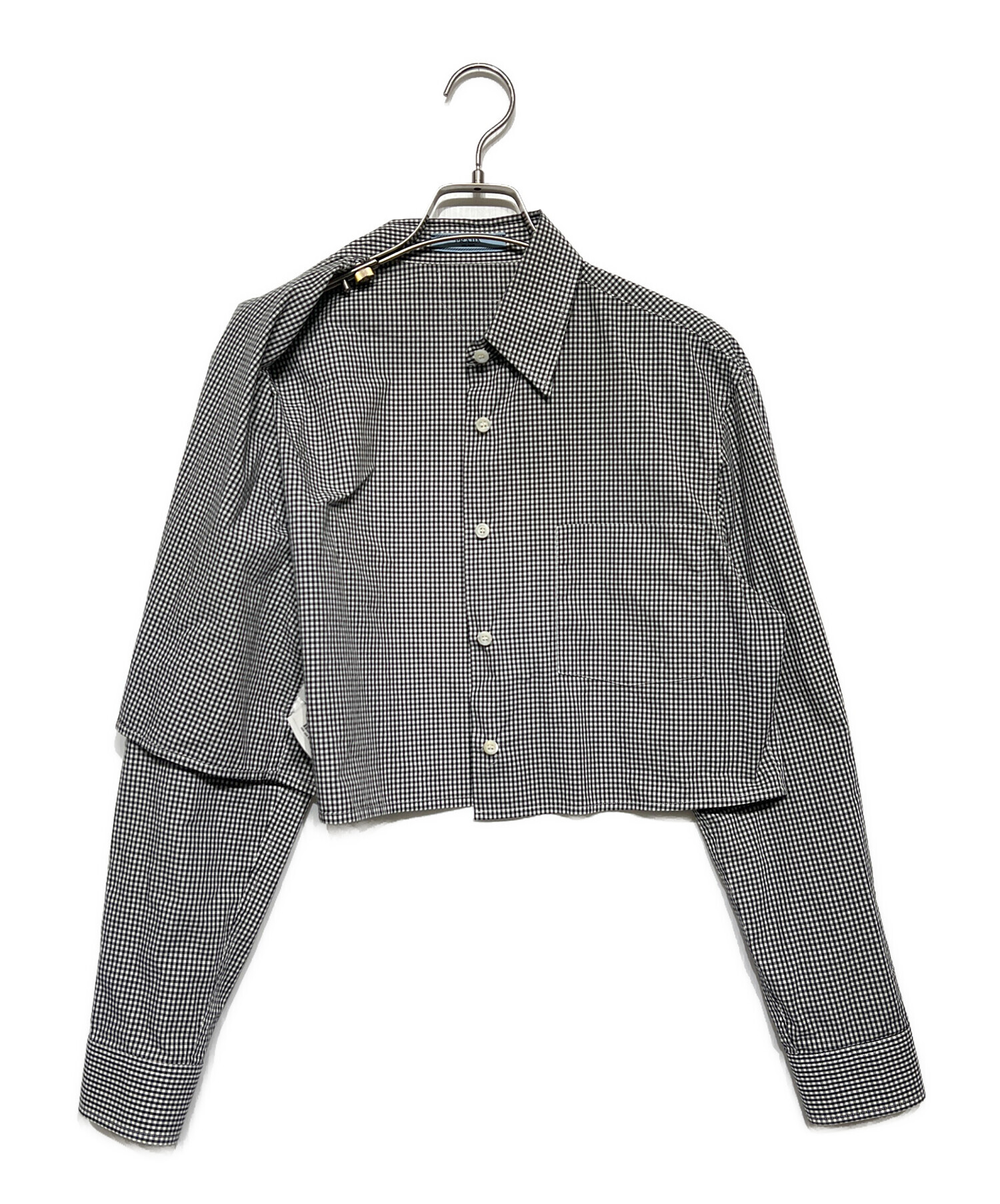 【美品】PRADA プラダ ギンガムチェック　フリル　プリーツ　ワンピース ギンガムチェックフリルワンピース[商品：PN25SS-030] - PUNYUS Online