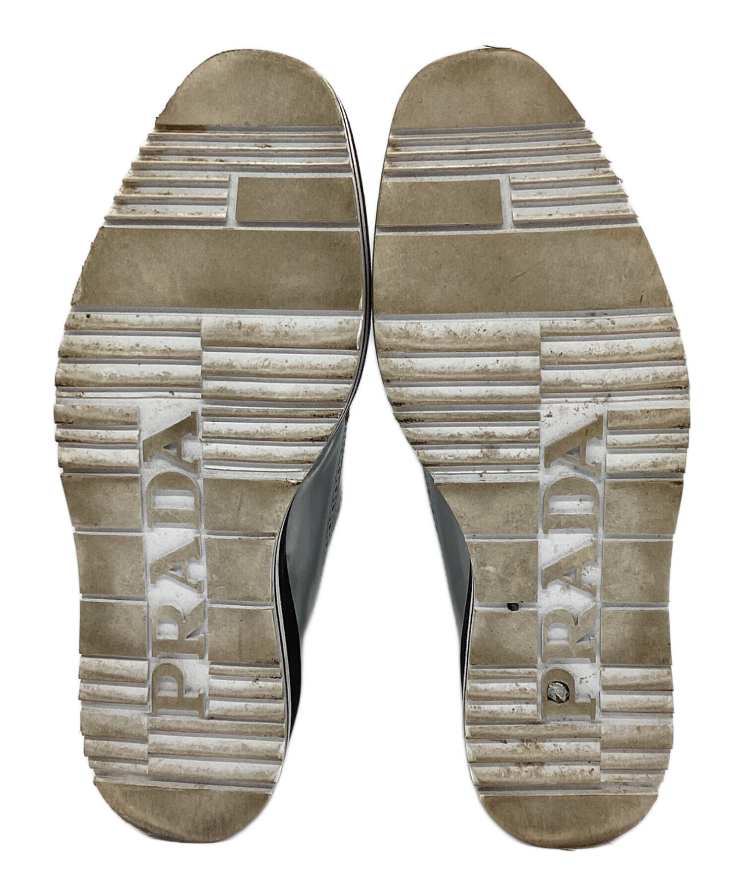 中古・古着通販】PRADA (プラダ) 厚底ウィングチップシューズ シルバー