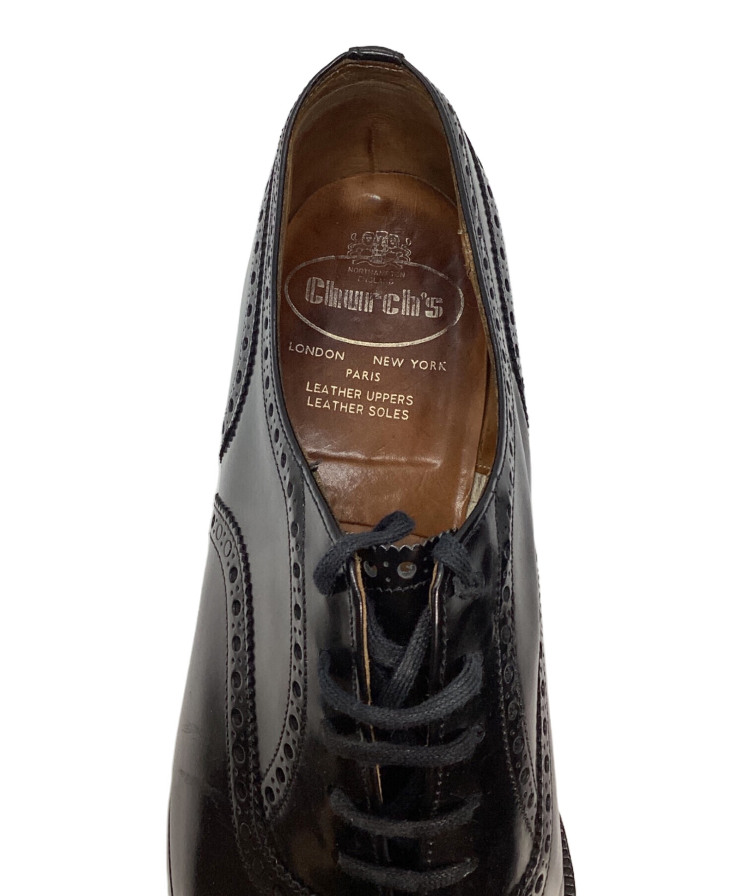 中古・古着通販】CHURCH'S (チャーチ) エナメルウィングチップシューズ