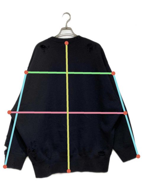 中古・古着通販】KOLOR (カラー) スウェット ブラック サイズ:2