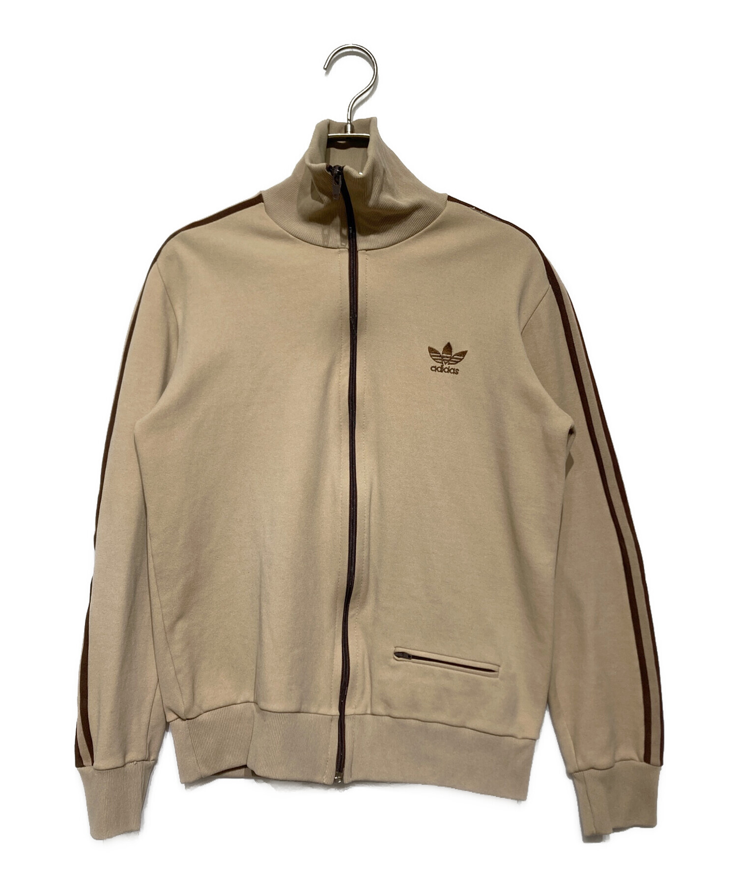 希少 80s アディダス トラックジャケット ブラウン ベージュ ヴィンテージ adidas トラックジャケット ブラウン 古着 ヴィンテージ 希少 80s