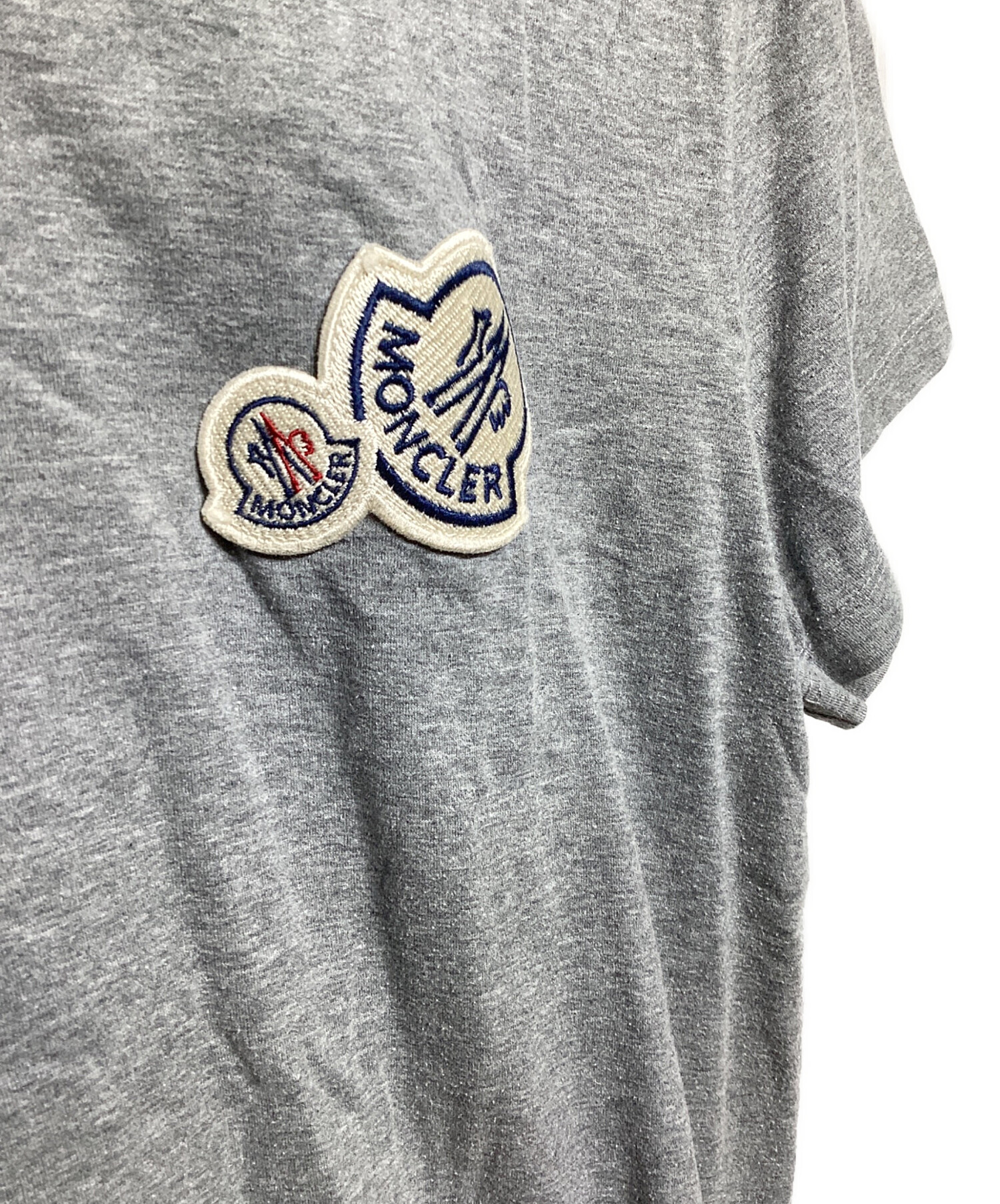 モンクレール マグリア　フェリックス　半袖Tシャツ グレー　ビッグロゴ　M L/ MONCLER/モンクレール/MAGLIA T-SHIRT/グレー
