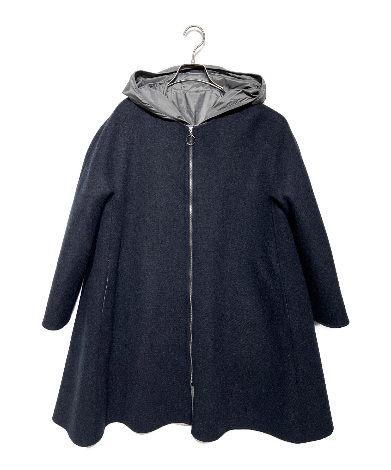 中古・古着通販】Leilian (レリアン) ダウンライナー付 ノーカラー