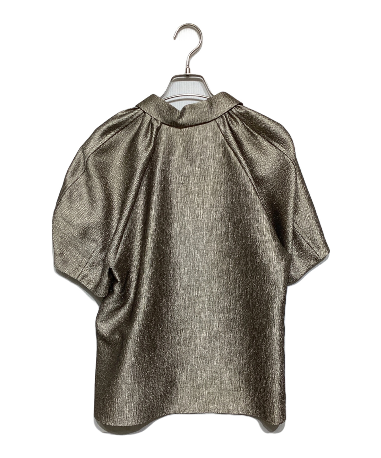 MACHATT メタリックパフブラウス マチャット machatt メタリックパフブラウス（ゴールド） machatt