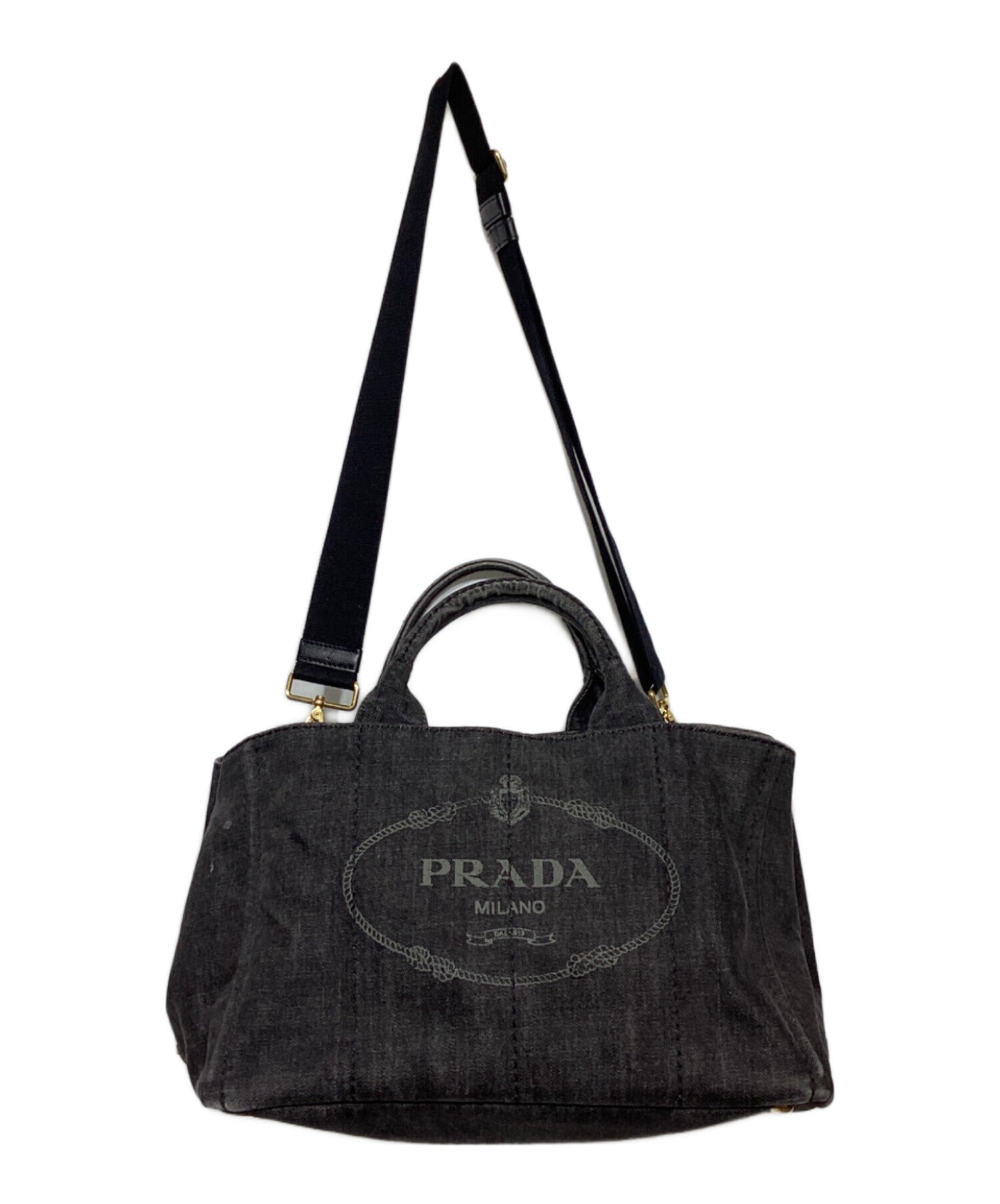 中古・古着通販】PRADA (プラダ) カナパ デニム 2WAYトートバッグ 