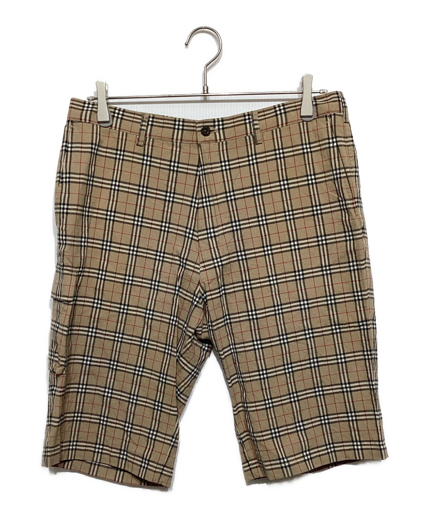 【大きいサイズ✨】バーバリーブラックレーベル　ハーフパンツ　85 ノバチェック 中古・古着通販】BURBERRY BLACK LABEL (バーバリーブラックレーベル