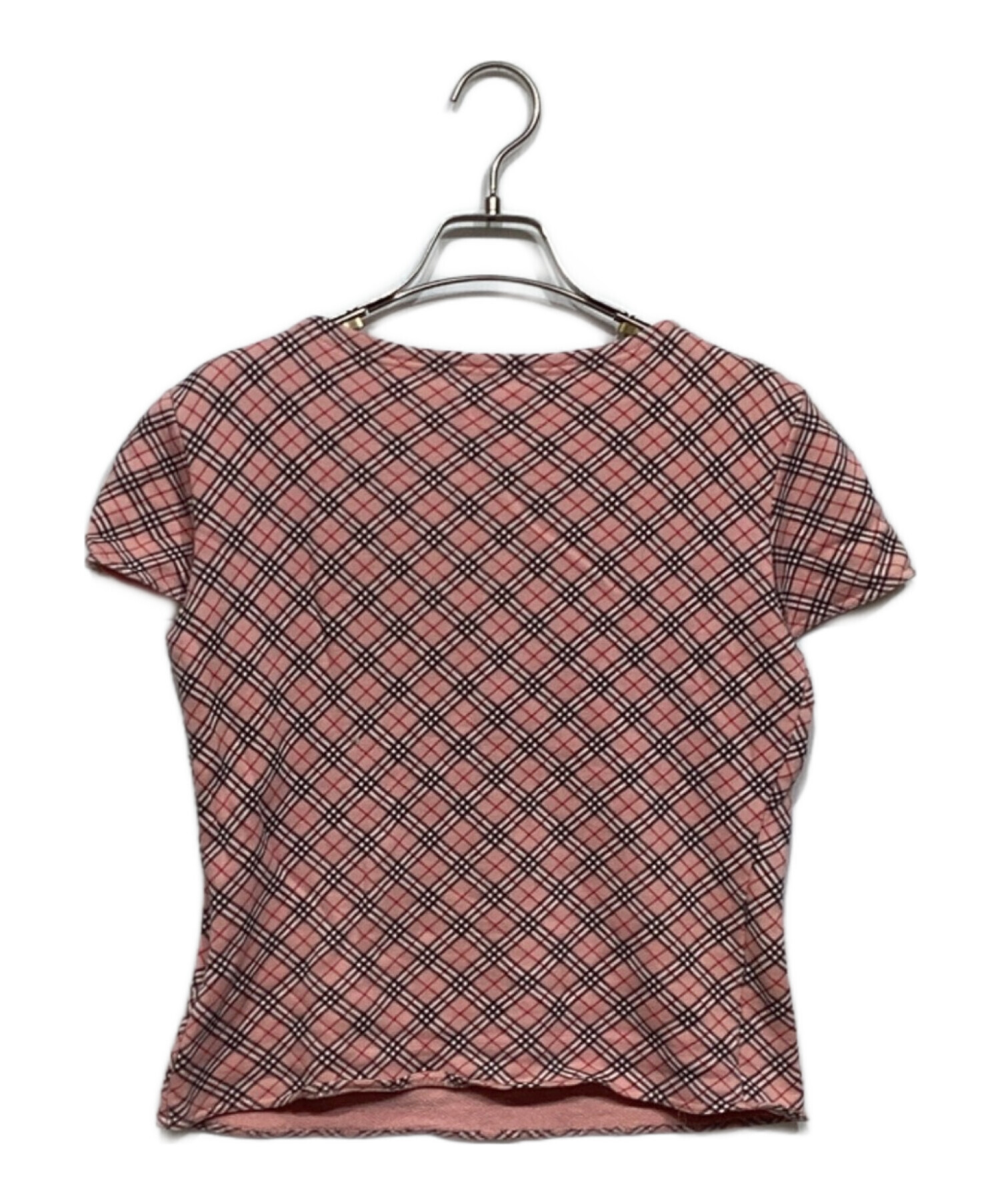 BURBERRY ブルーレーベル　ノバチェック柄 半袖 カットソー　M Burberry Blue label カットソー BURBERRY ブルーレーベル ノバ