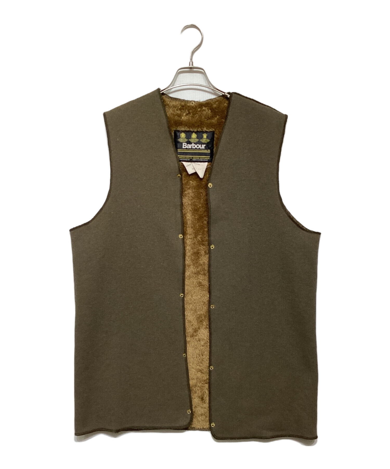 未使用Barbour ライナーベスト 38 中古・古着通販】Barbour (バブアー) ライナーベスト ブラウン サイズ