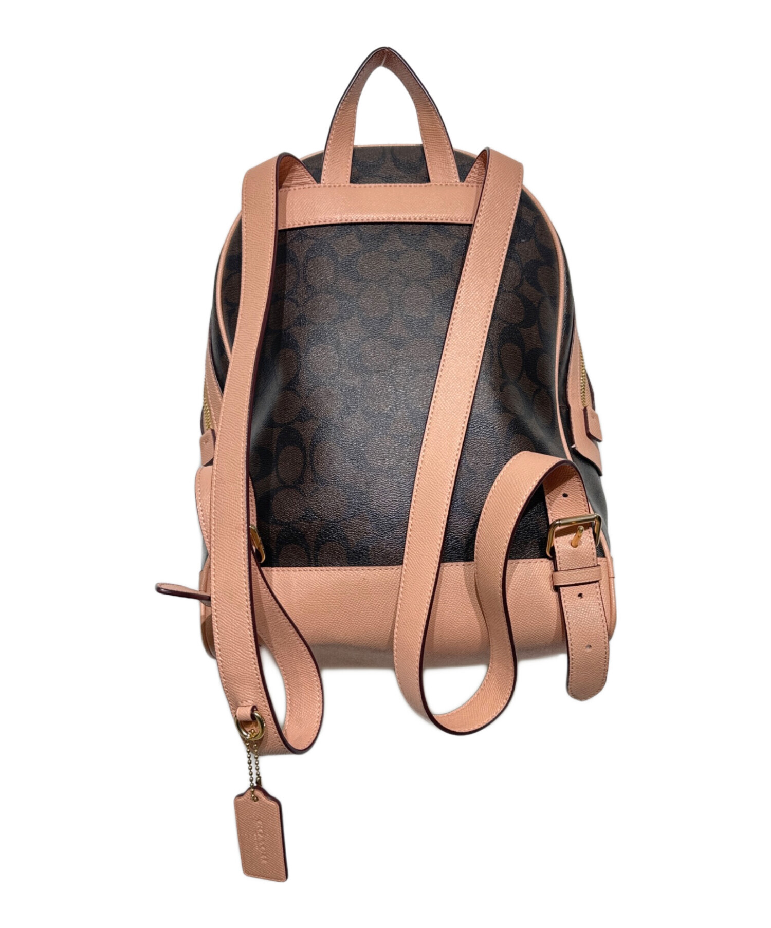 中古・古着通販】COACH (コーチ) Kenley Backpack ブラウン×ピンク