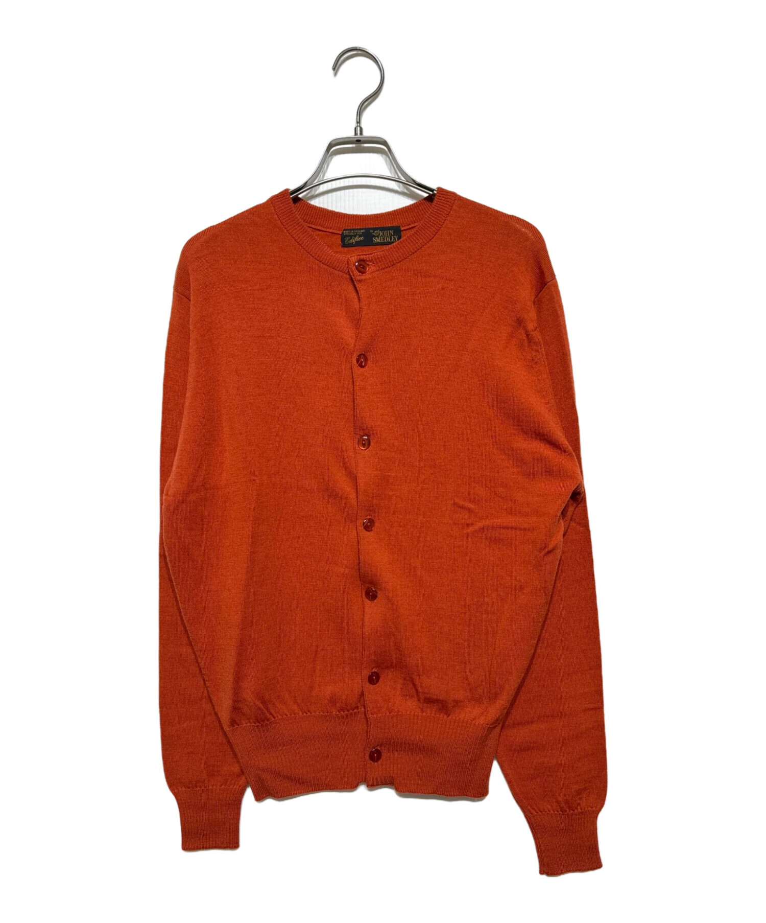 ジョンスメドレー　ウール　オレンジ　カーディガン　Sサイズ 中古・古着通販】JOHN SMEDLEY (ジョンスメドレー) EDIFICE