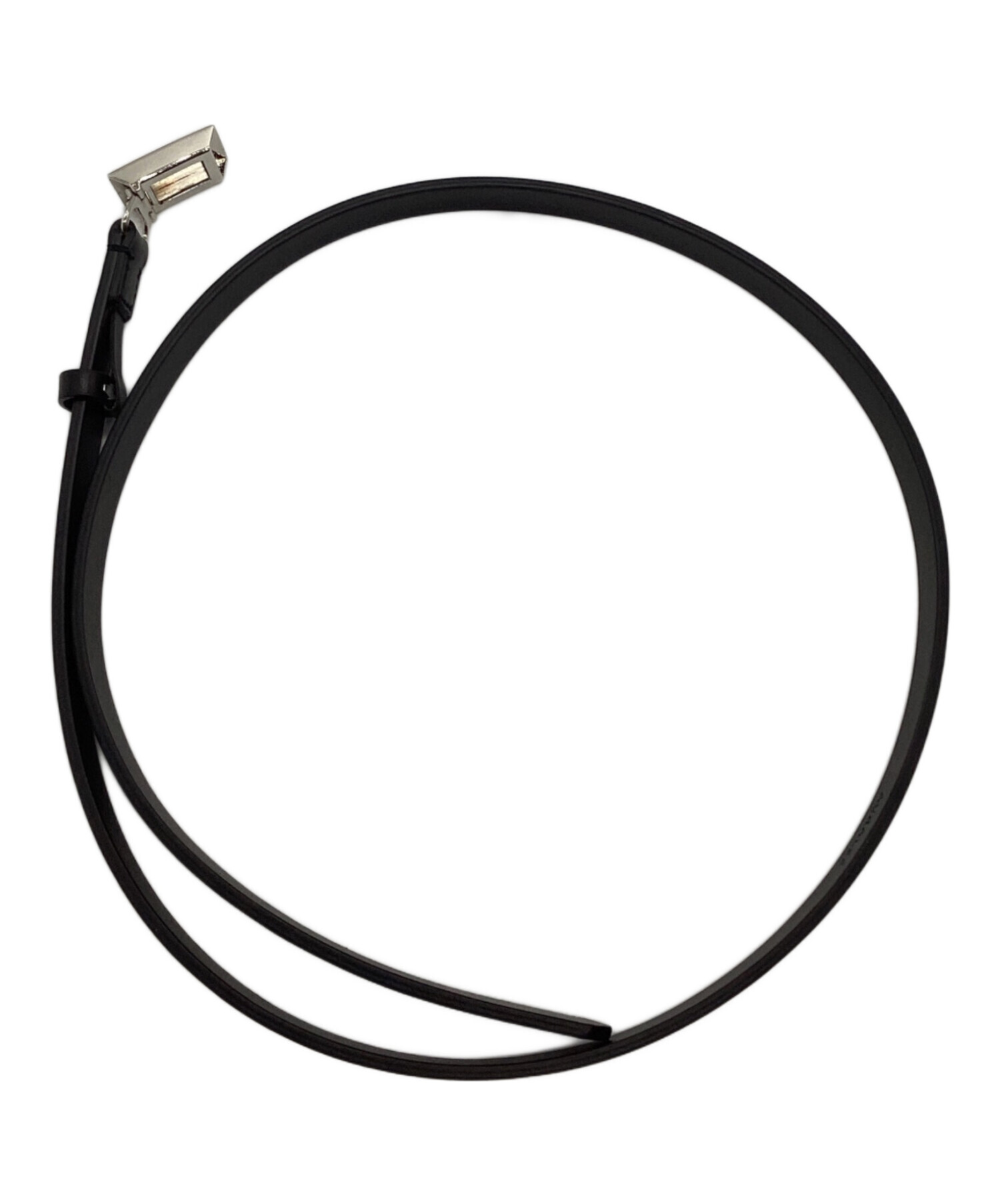 中古・古着通販】AURALEE (オーラリー) LEATHER SLIDE BELT ブラック