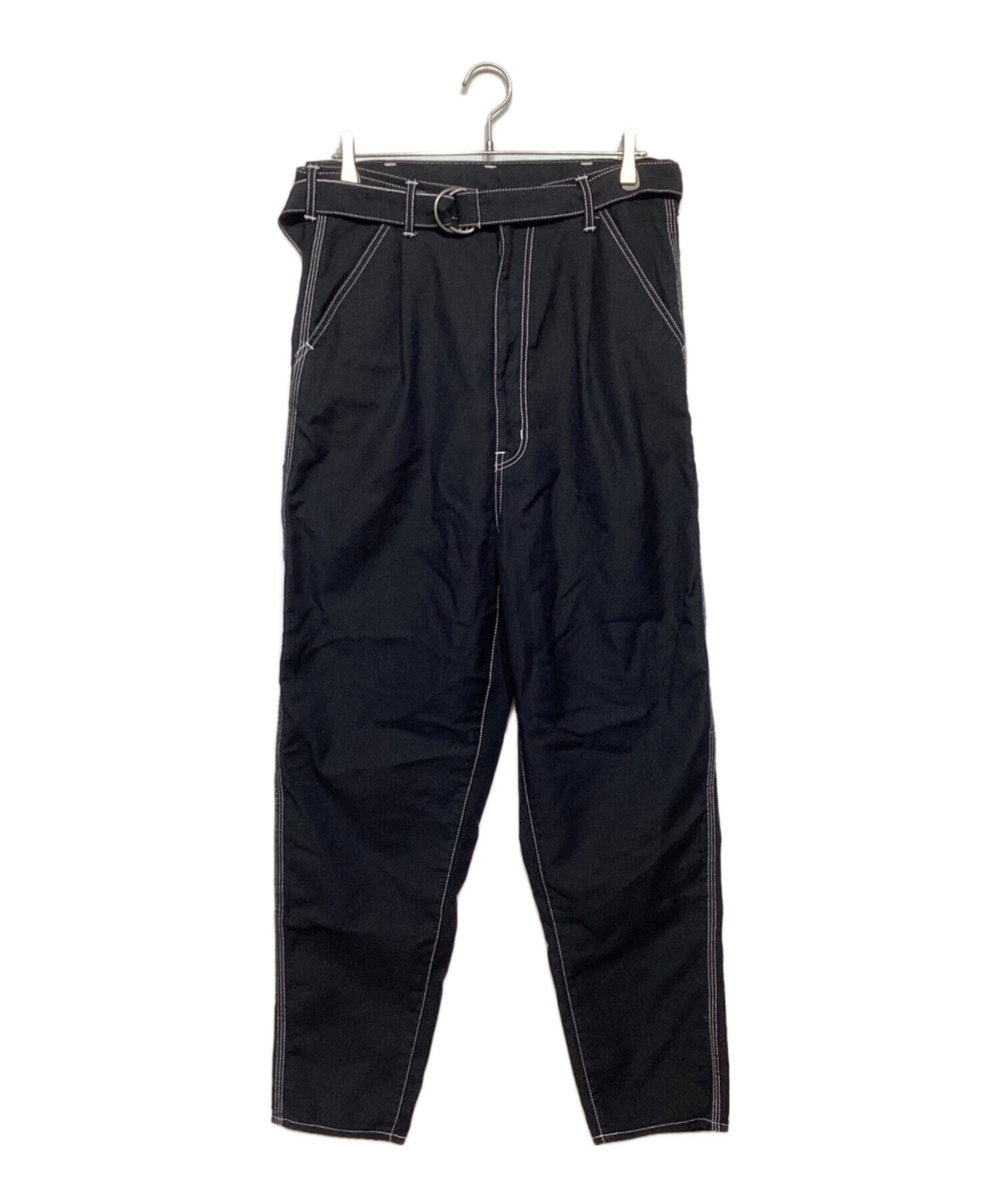 【中古】ダブレット doublet 20SS HEAVY TWILL HIGHWAIST WIDE TAPERED TROUSERS テーパードパンツ M ホワイト 中古・古着通販】doublet (ダブレット) HEAVY TWILL HIGHWAIST WIDE