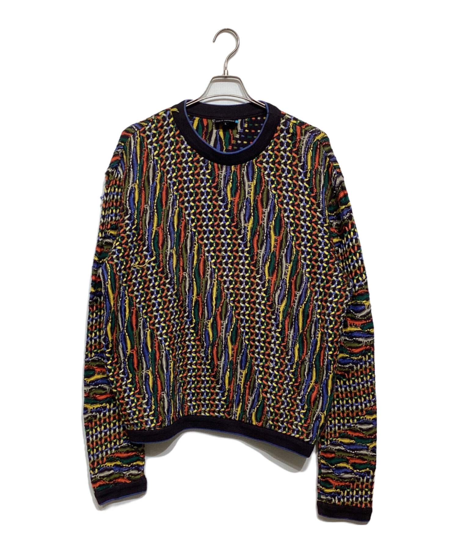 中古・古着通販】Coogi (クージー) 3Dニット マルチカラー サイズ:L