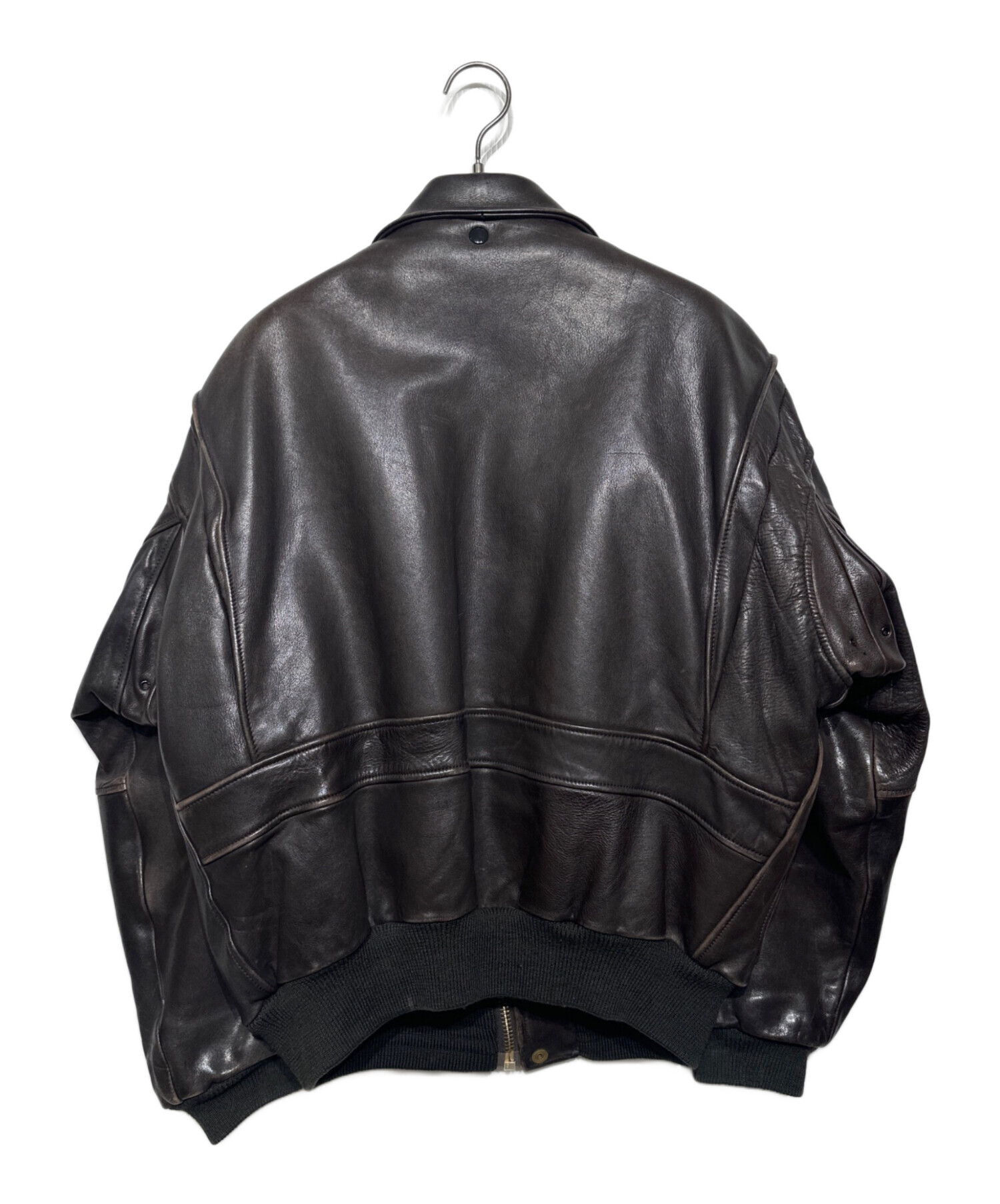 【本革】CREEKS Flight Coat M 黒レザーボア襟 3084000661789401_09_5230w.jpeg