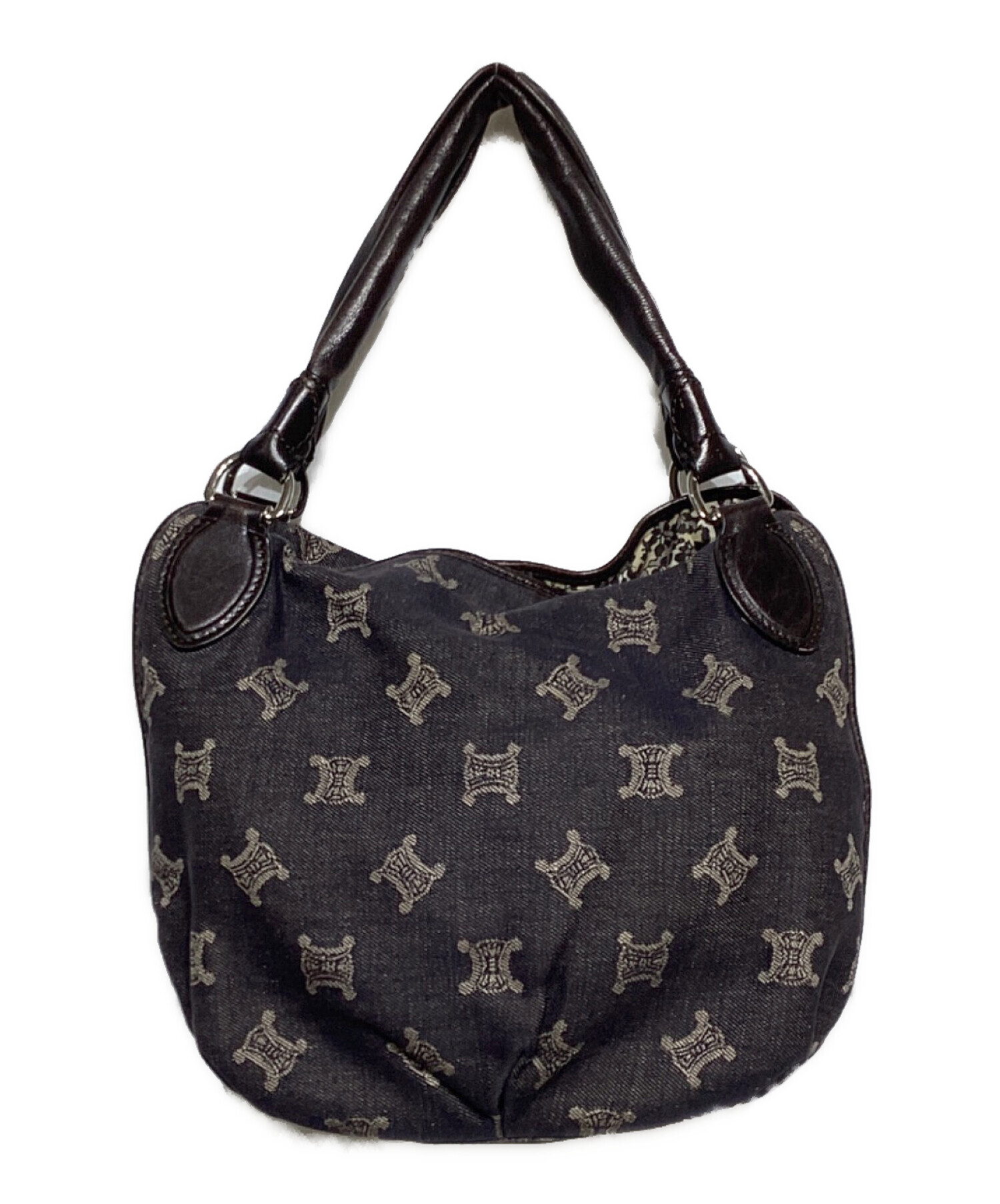 中古・古着通販】CELINE (セリーヌ) マカダム デニム ハンドバッグ 