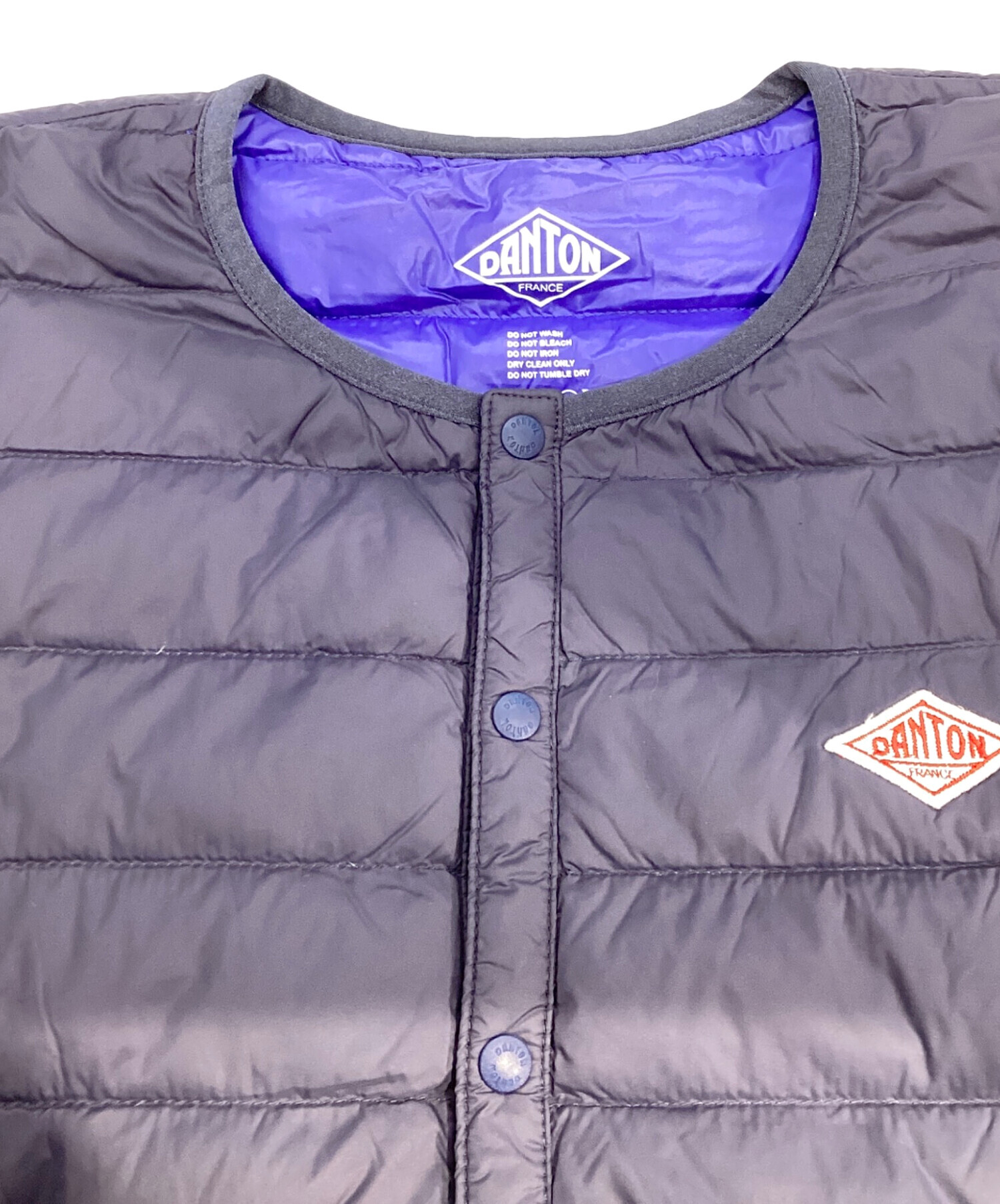 中古・古着通販】DANTON (ダントン) インナーダウン L/S ネイビー