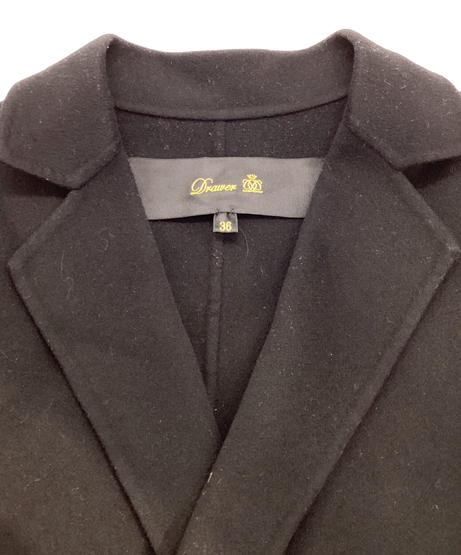 中古・古着通販】DRAWER (ドゥロワー) カシミヤウールベルテッドラップ
