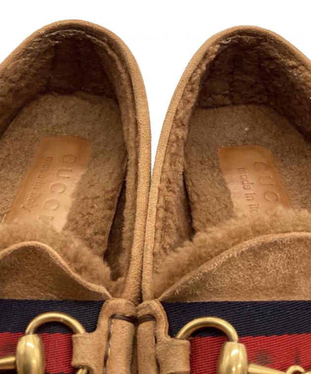 GUCCI ブラウン スエード モカシン ドライビングシューズ 中古・古着通販】GUCCI (グッチ) モカシンドライビングシューズ