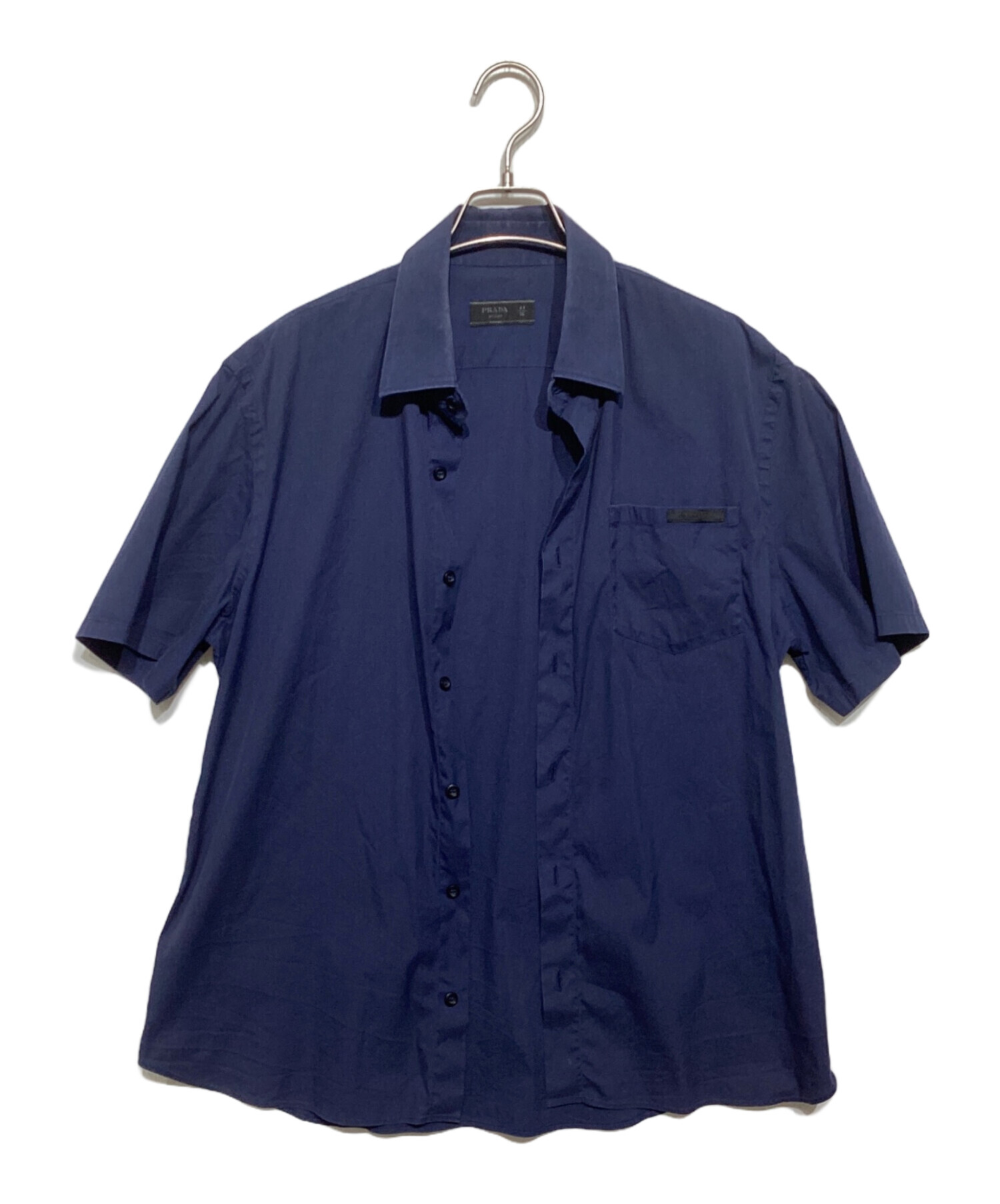 中古・古着通販】PRADA (プラダ) 半袖シャツ ネイビー サイズ:41