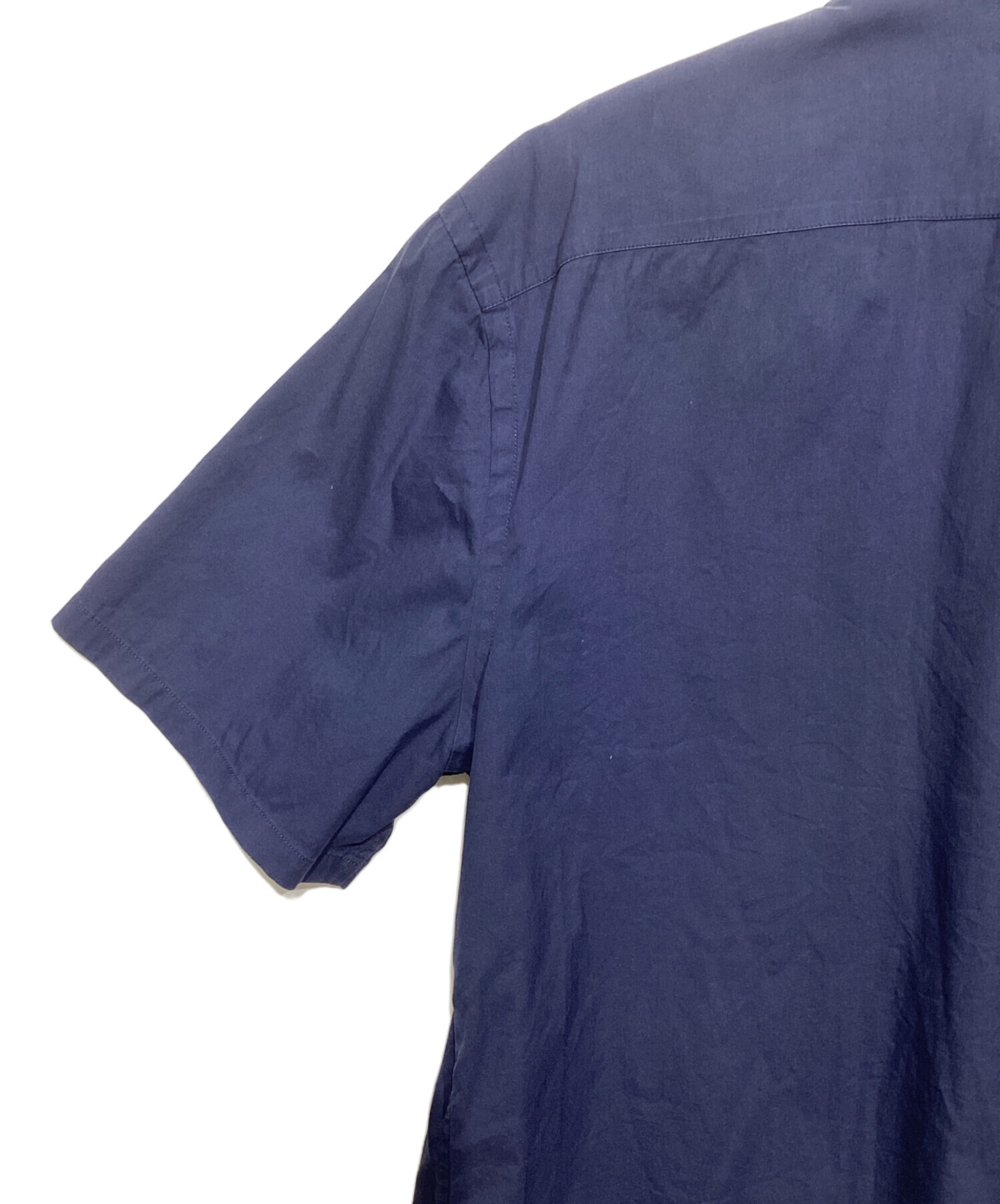 中古・古着通販】PRADA (プラダ) 半袖シャツ ネイビー サイズ:41