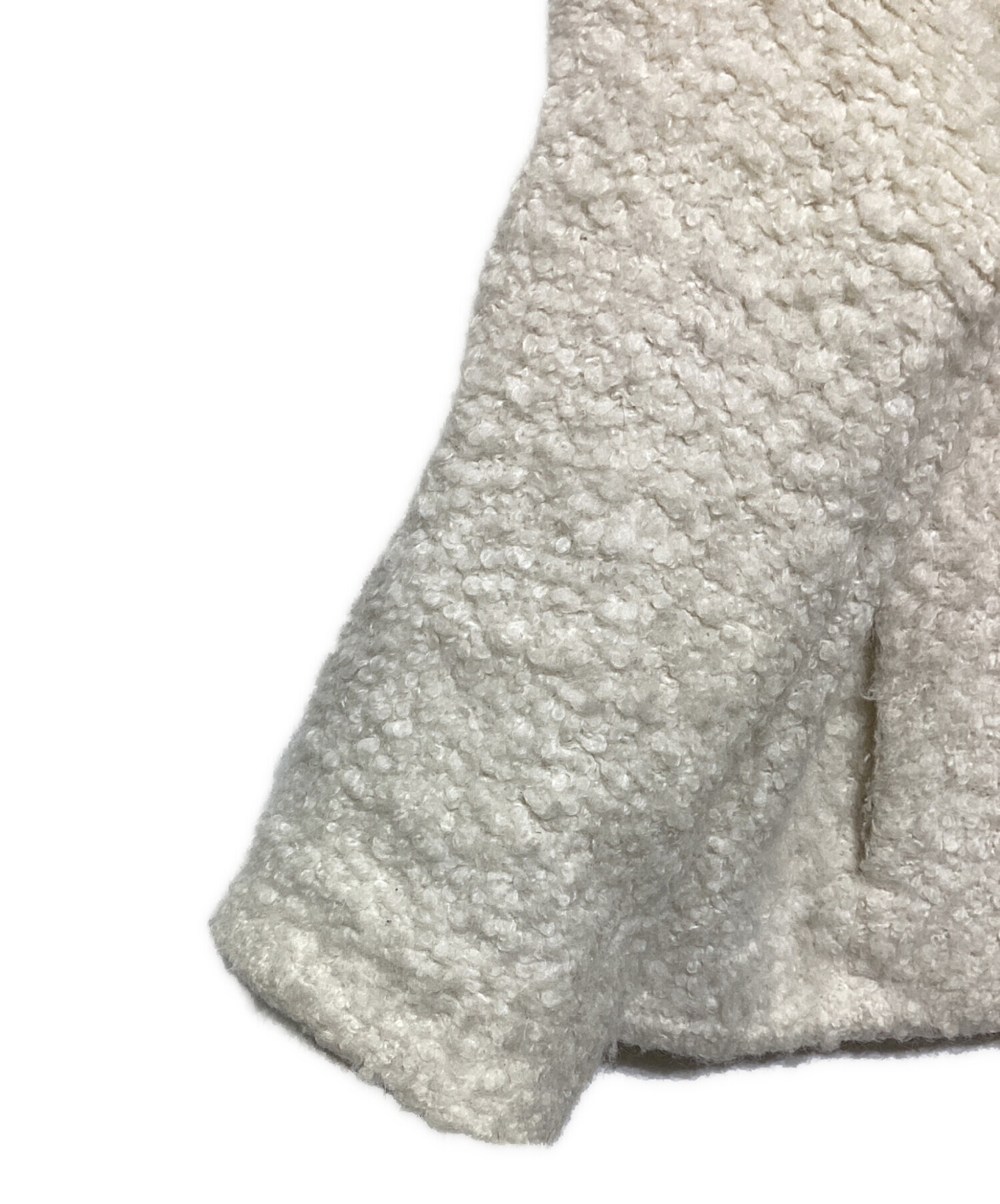 中古・古着通販】FRAY ID (フレイ アイディー) ウールモヘアブークレ