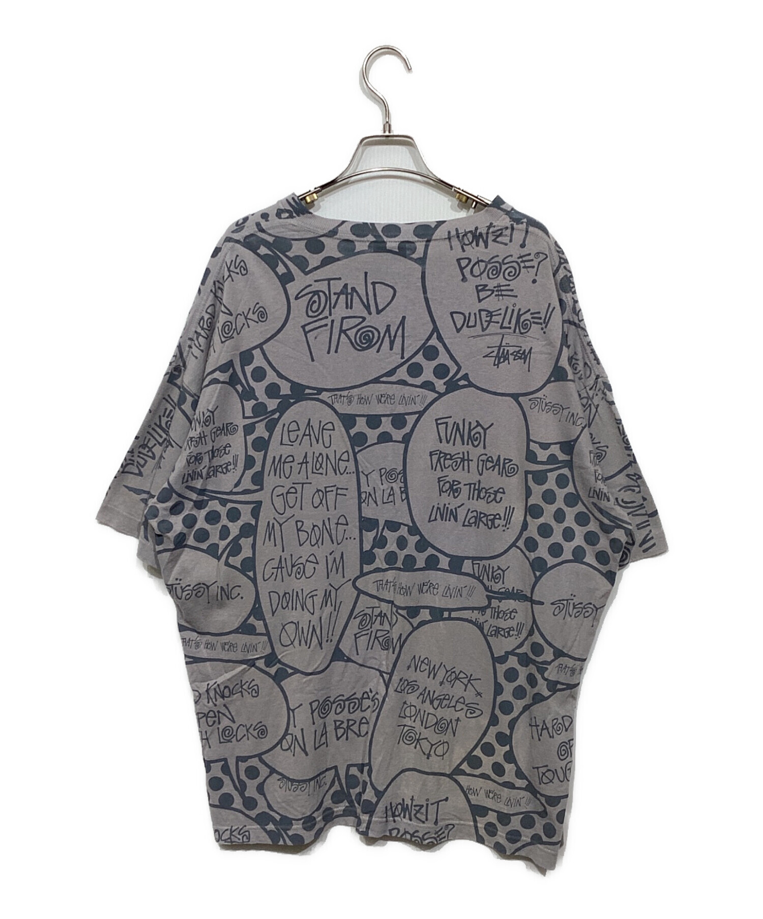 【未使用品】STUSSY ステューシー BUBBLES 吹き出し Tシャツ XL 中古・古着通販】stussy (ステューシー) 吹き出しプリントTシャツ