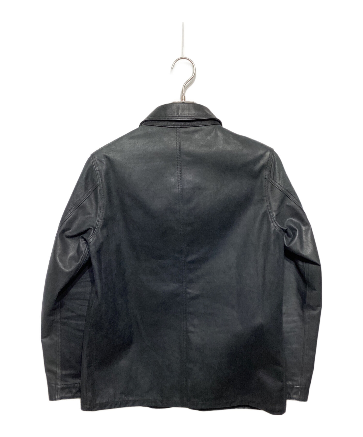 中古・古着通販】sixe (シックス) ホースレザージャケット ブラック 
