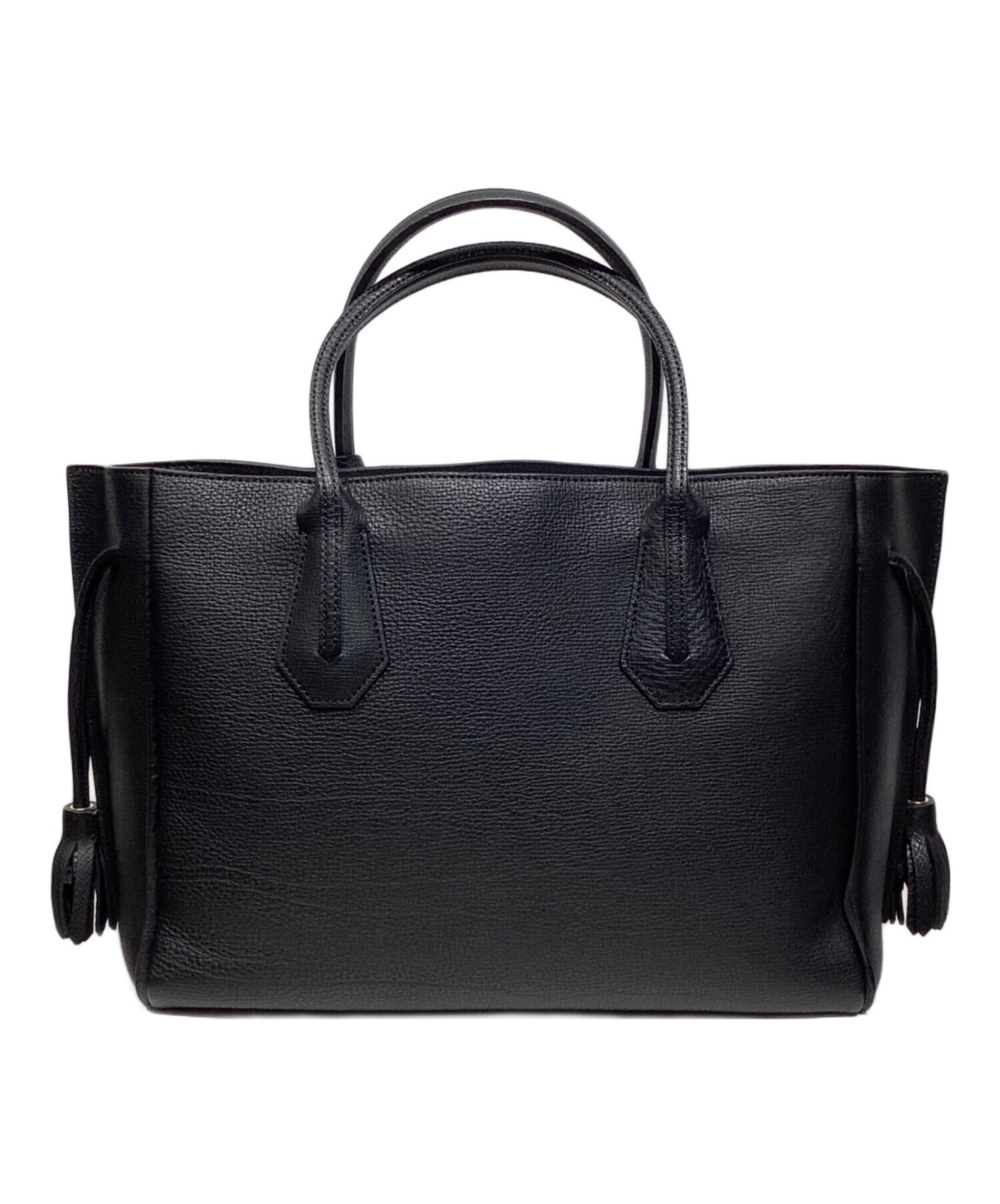 未使用に近い✨ロンシャン トートバッグ グレインレザー ペネロペ A4収納 黒 未使用に近い✨ロンシャン トートバッグ グレインレザー ペネロペ A4