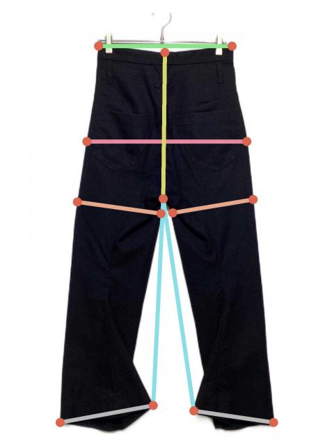 中古・古着通販】KOZABURO (コウザブロウ) HOPSACK 3D SHAPED TROUSERS