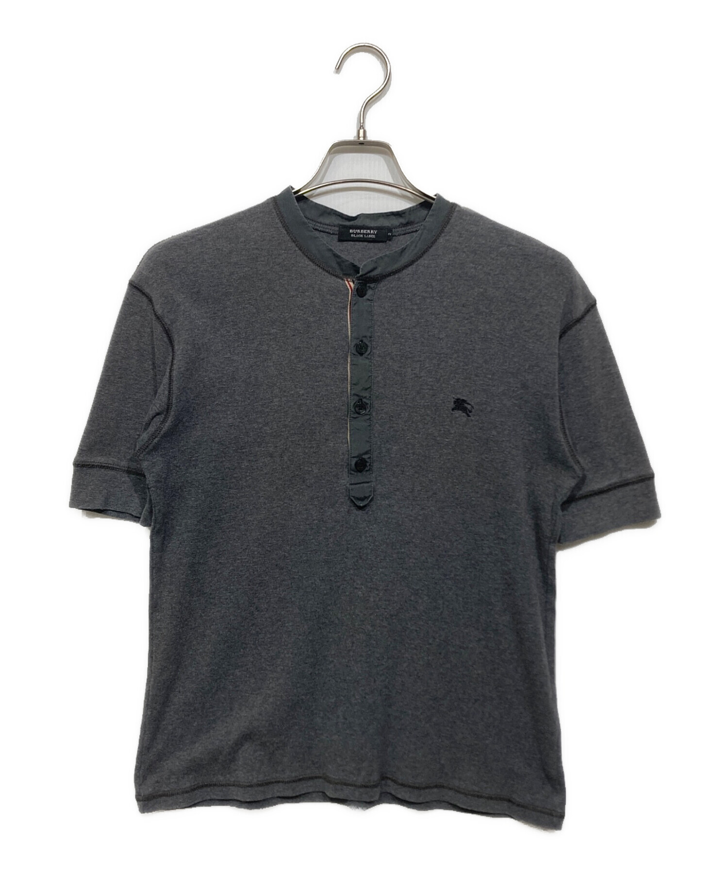 美品 BURBERRY バーバリー ホルターネック カットソー 黒 38 中古・古着通販】BURBERRY BLACK LABEL (バーバリーブラックレーベル