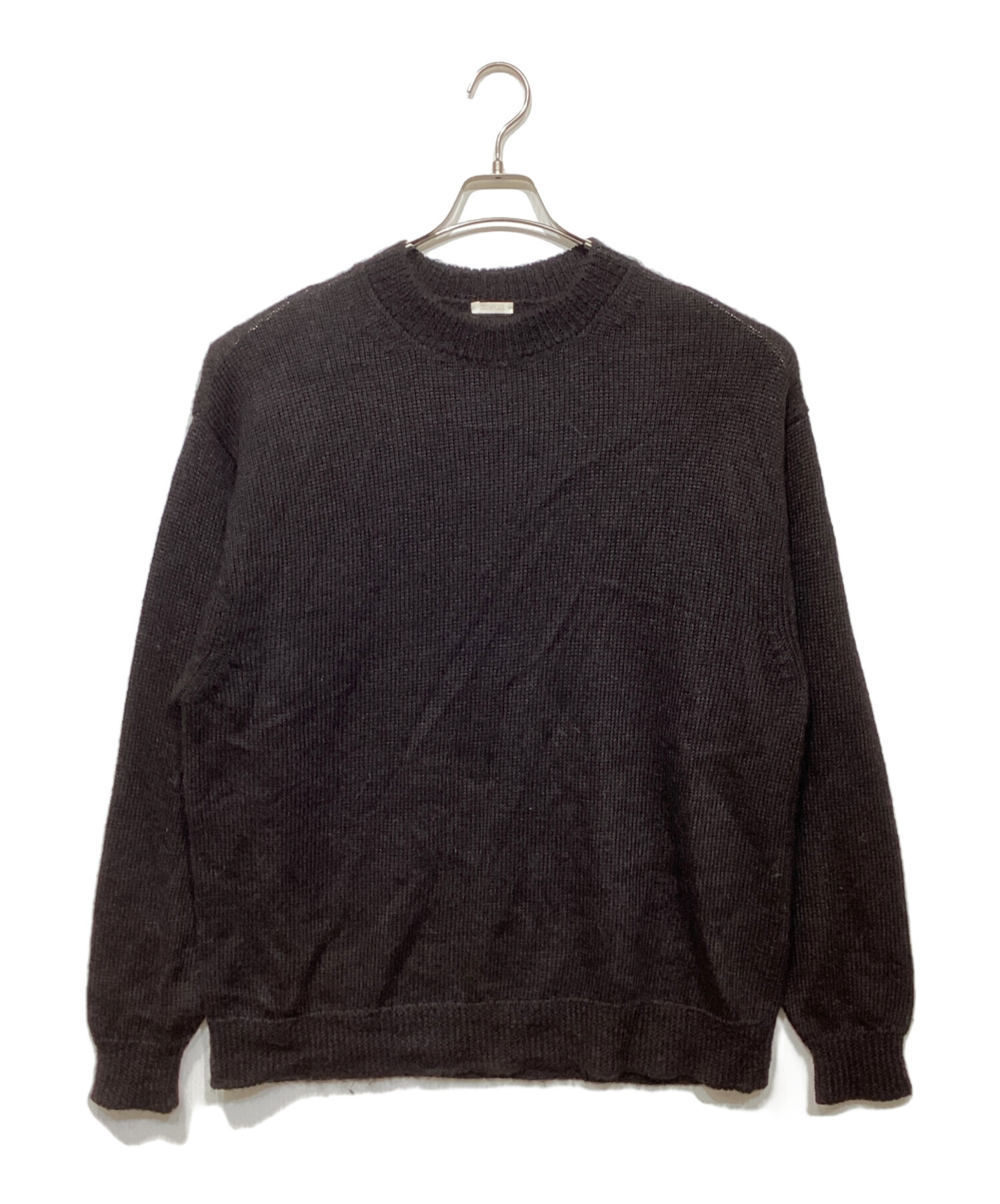 中古・古着通販】COMOLI (コモリ) 21AW ブラックアルパカ クルーネック 
