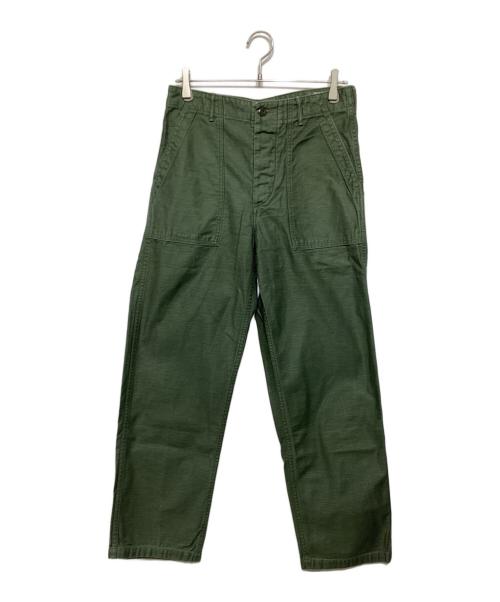 中古・古着通販】orSlow (オアスロウ) ベイカーパンツ オリーブ サイズ