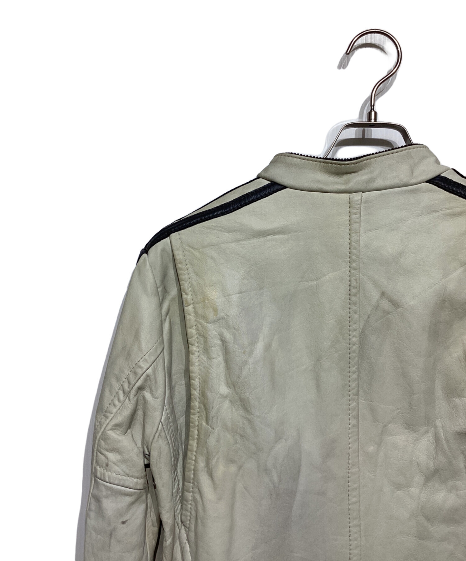 中古・古着通販】Schott (ショット) ユーズド加工レザージャケット 