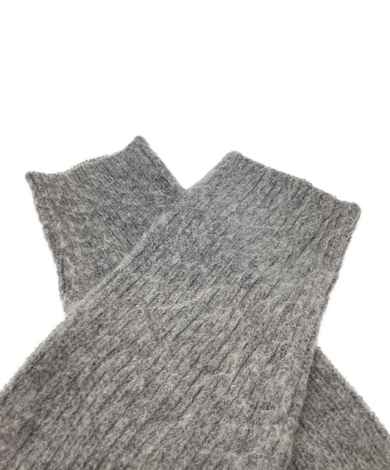 中古・古着通販】soduk (スドーク) drawing knit top / grey
