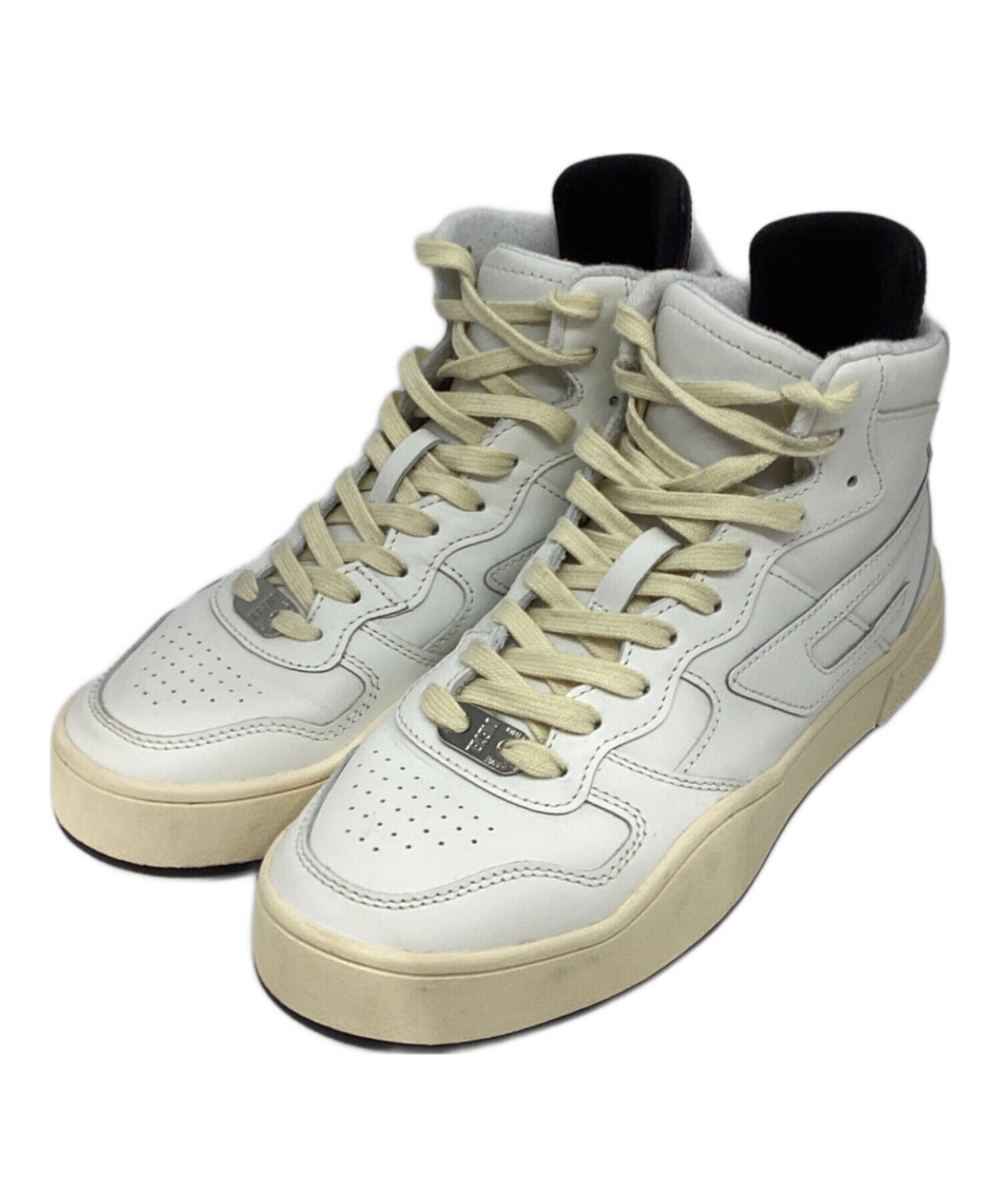 DIESEL ホワイト メンズ スニーカー 【並行輸入品】ディーゼル DIESEL（ディーゼル） ハイカットスニーカー 靴