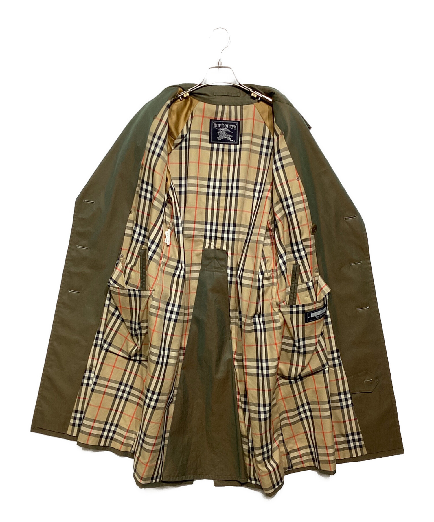 BURBERRY バーバリー　 トレンチコート オリーブ色 165サイズ 中古・古着通販】Burberry's (バーバリーズ) トレンチコート オリーブ