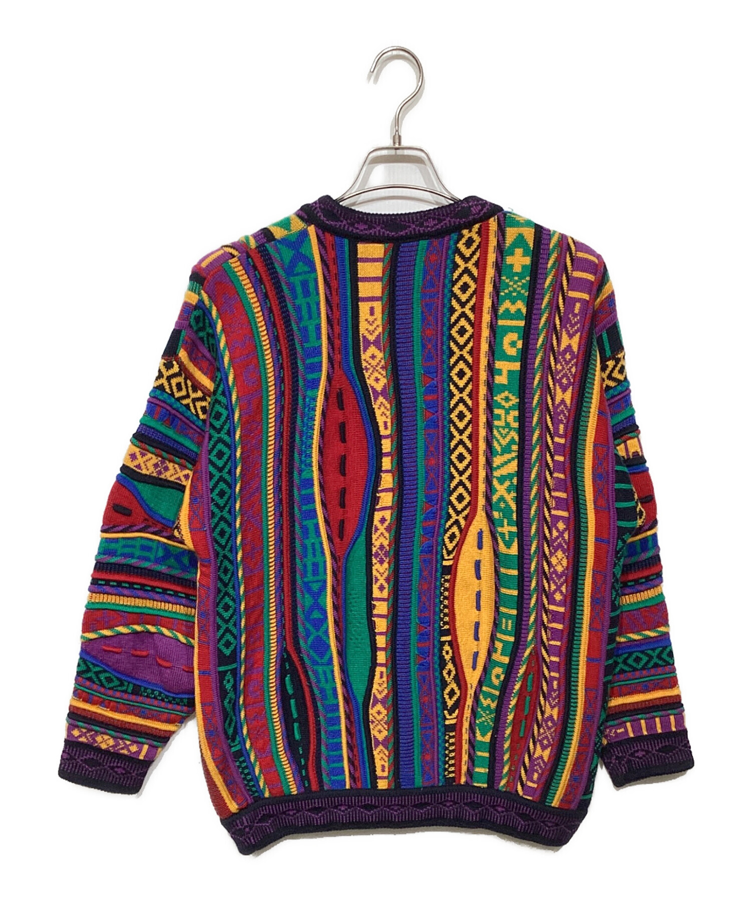 vintage EMAROO 3D knit クリーニング済 Vintage Emaroo Australia Cardigan “Coogi”Sweater Cotton 3d Knit 10