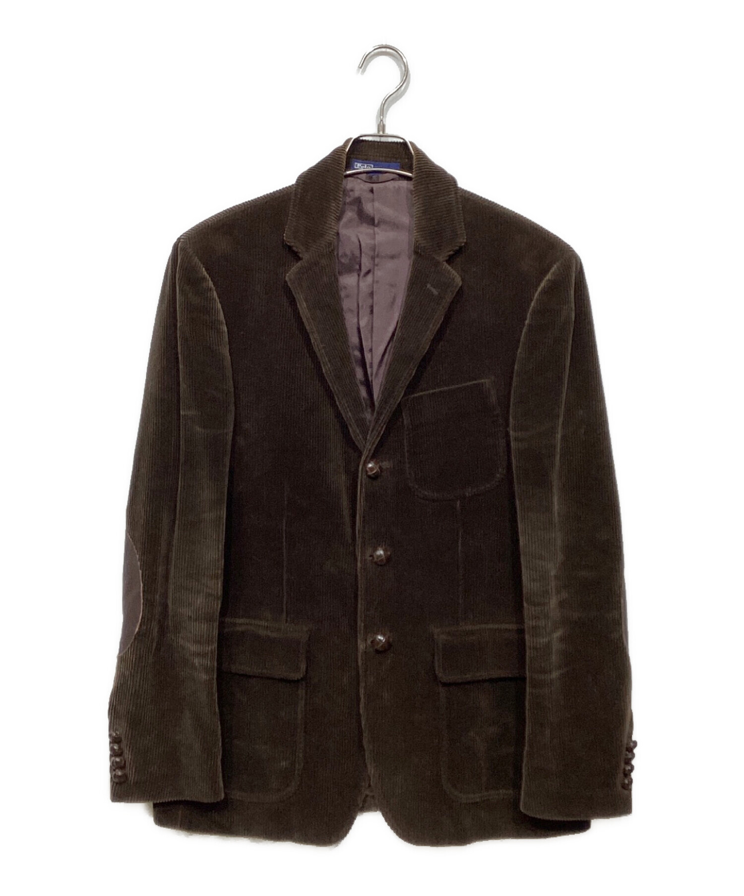 【美品】ラルフローレン テーラードジャケットペイズリー コーデュロイ 胡桃ボタン Polo by Ralph Lauren テーラードジャケット コーデュロイ ラルフ