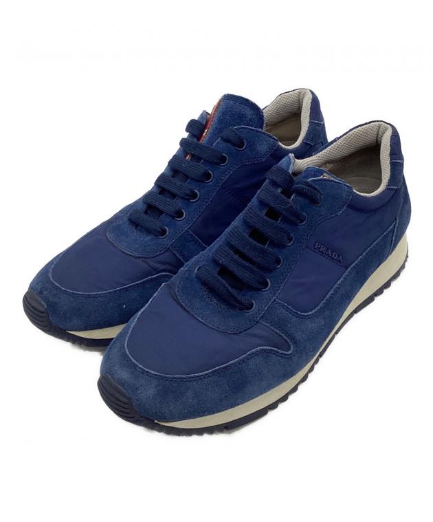 中古・古着通販】PRADA (プラダ) スウェードローカットスニーカー 5939 