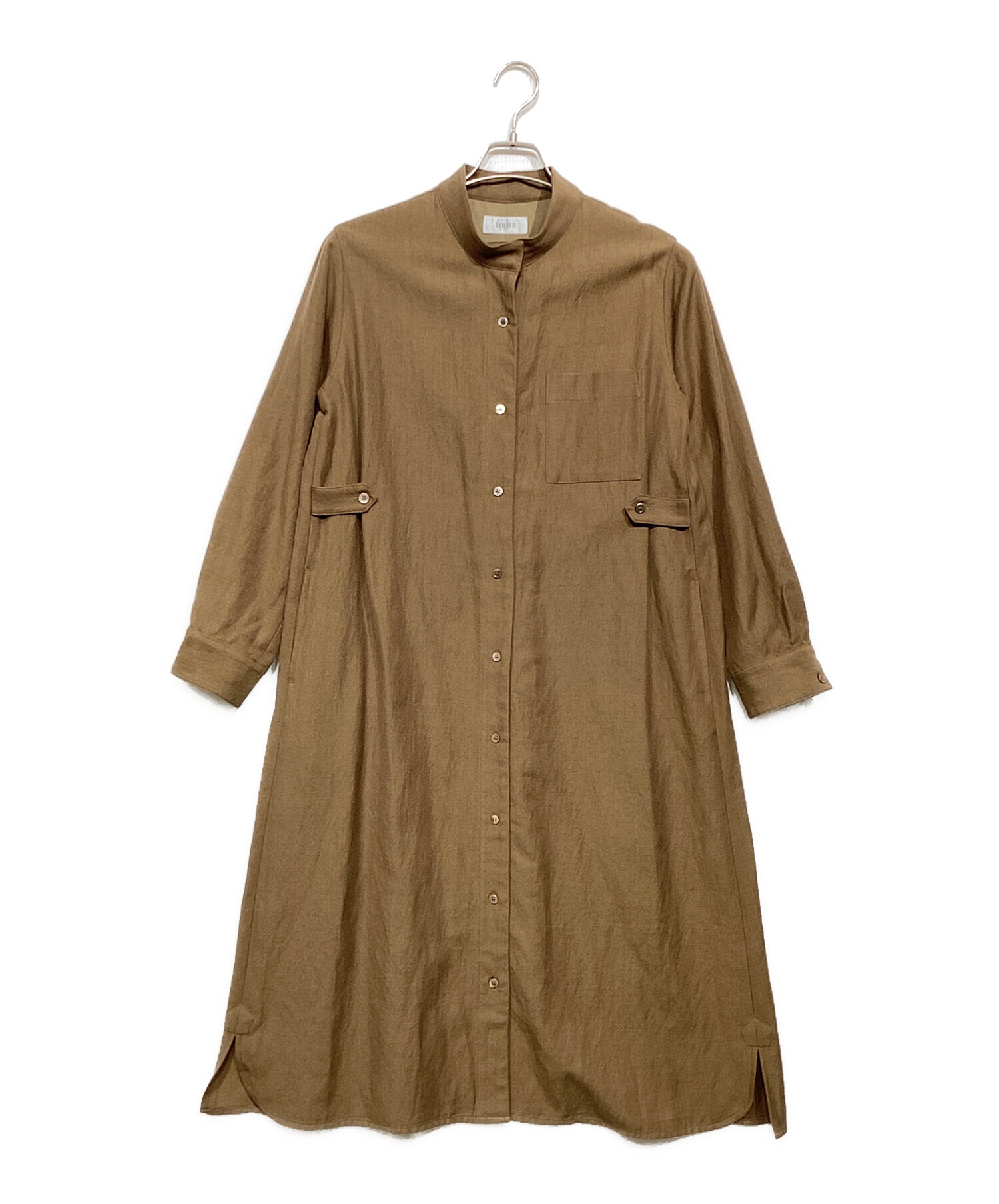 中古・古着通販】LOISIR (ロワズィール) シャツワンピース ベージュ 