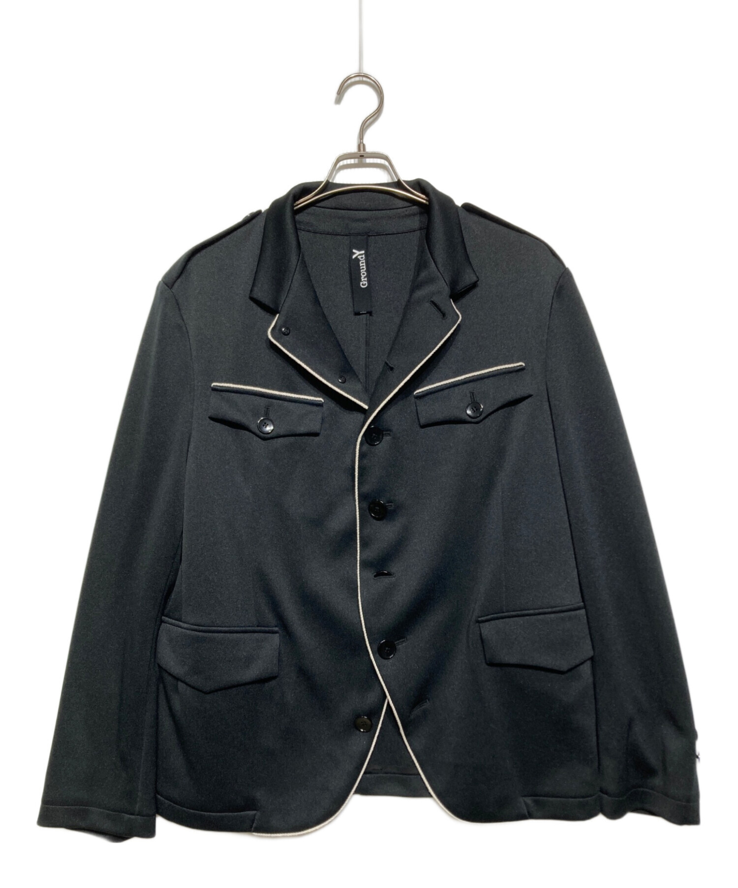 GroundY グラウンドワイ ロングテーラードジャケット 未使用タグ付き Ground Y 15AW ONE BUTTON COAT テンセルワンボタンロングコート
