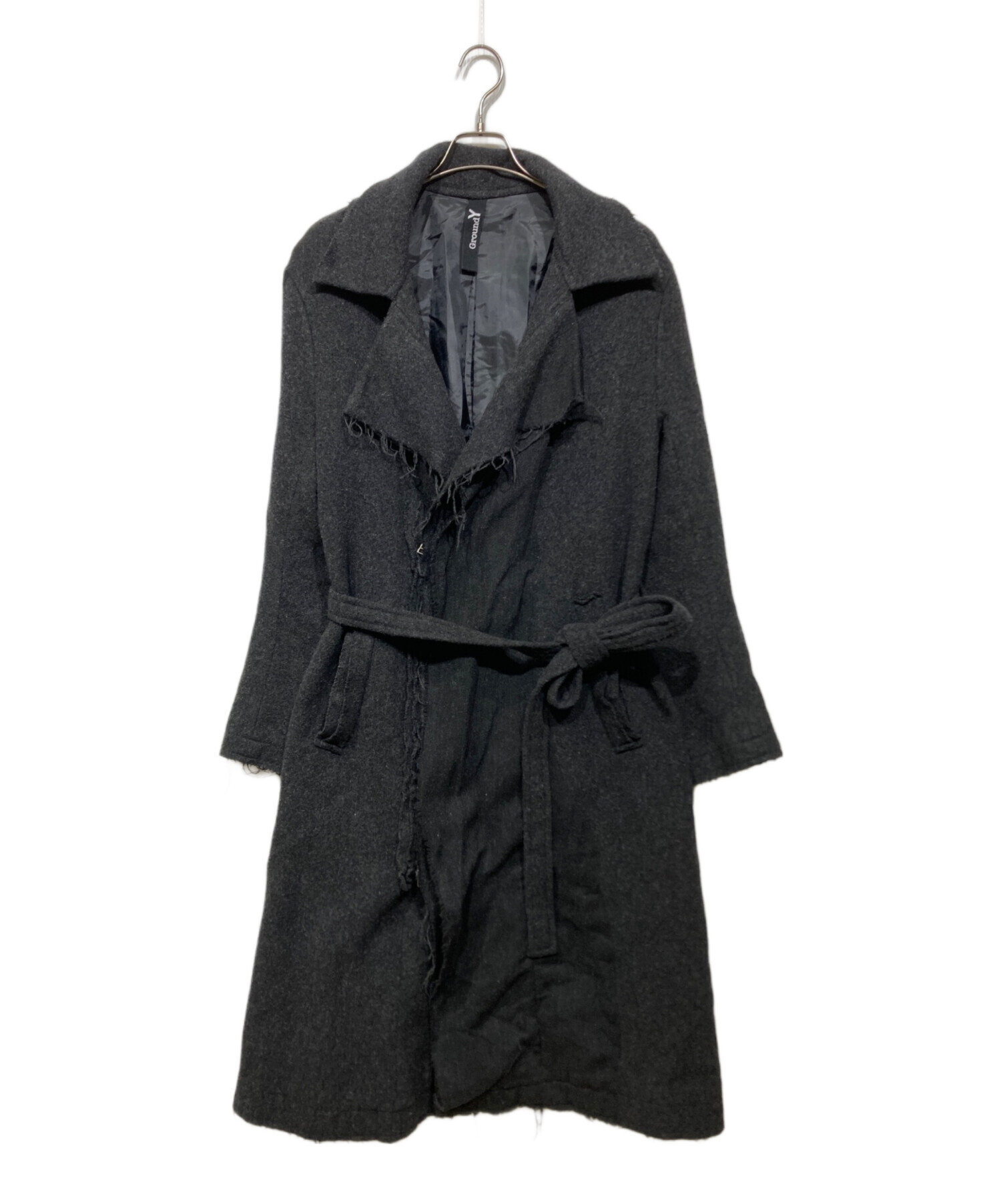 Ground Y グラウンドワイ　コート 中古・古着通販】GROUND Y (グラウンドワイ) ロングコート GE-C07-102