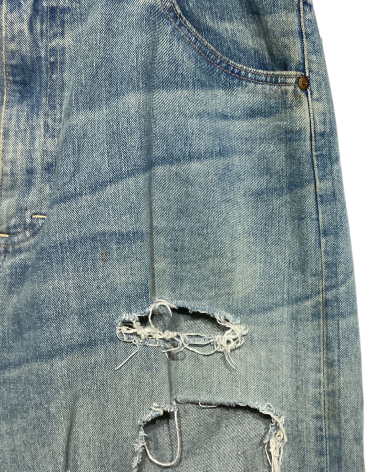 中古・古着通販】LEE (リー) BEAMS (ビームス) クラッシュデニム