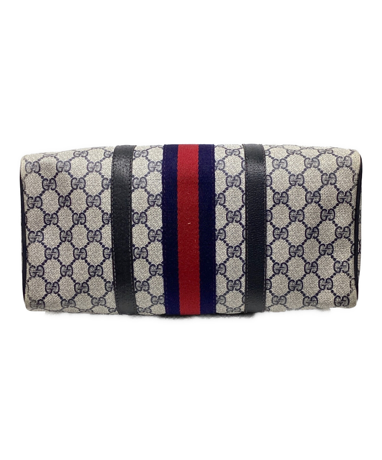 中古・古着通販】GUCCI (グッチ) ボストンバッグ ネイビー｜ブランド