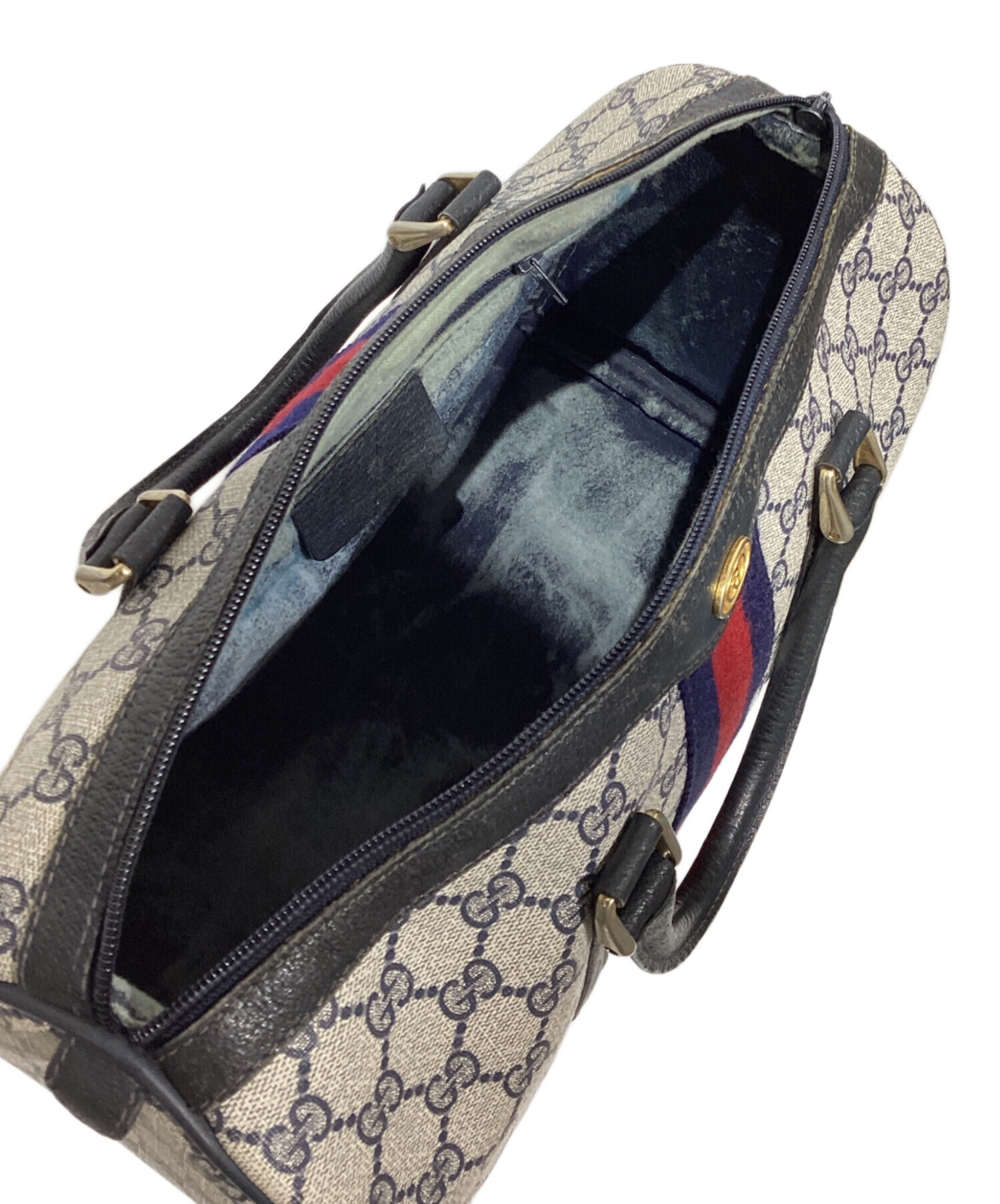 中古・古着通販】GUCCI (グッチ) ボストンバッグ ネイビー|ブランド 中古・古着通販】GUCCI (グッチ) ボストンバッグ ネイビー|ブランド