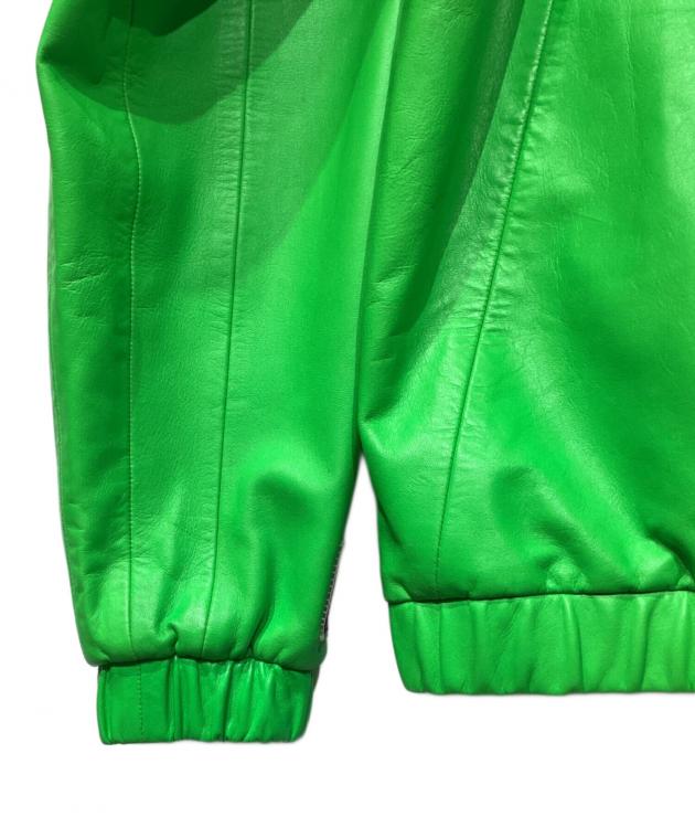 中古・古着通販】DIESEL (ディーゼル) レザーパーカー グリーン