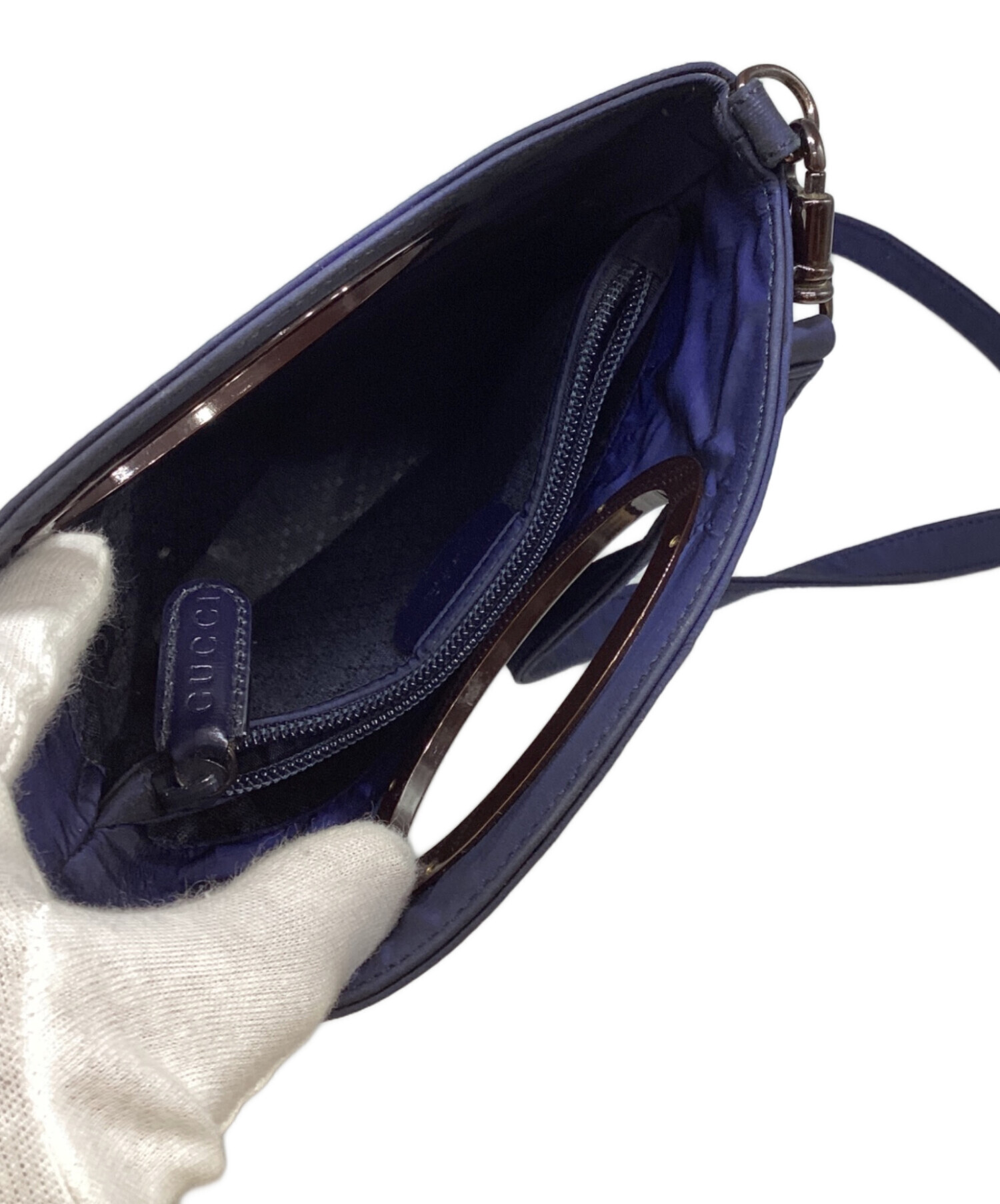 中古・古着通販】GUCCI (グッチ) サテンロゴプレート2wayバッグ 007 