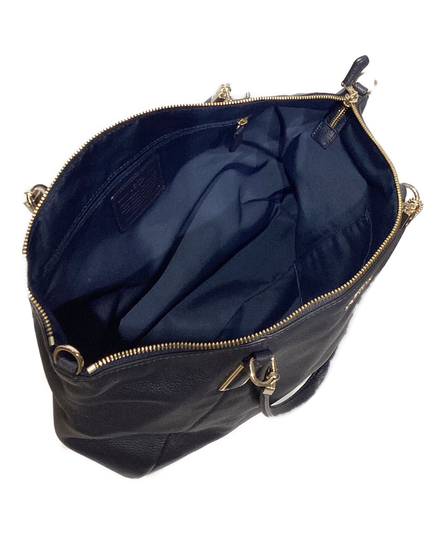 【極美品】コーチ　2way バッグ　テレイン　パフォレイテッド　青　A4可能 中古・古着通販】COACH (コーチ) 2WAYトートバッグ F34494 ネイビー