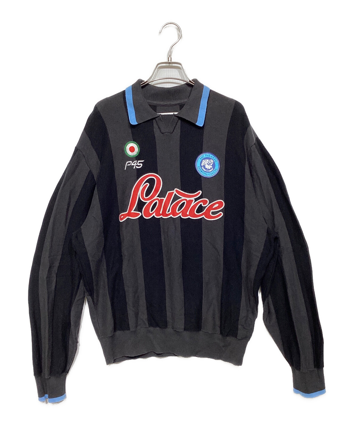 中古・古着通販】PALACE (パレス) VESUVIO KNIT ブラック×グレー