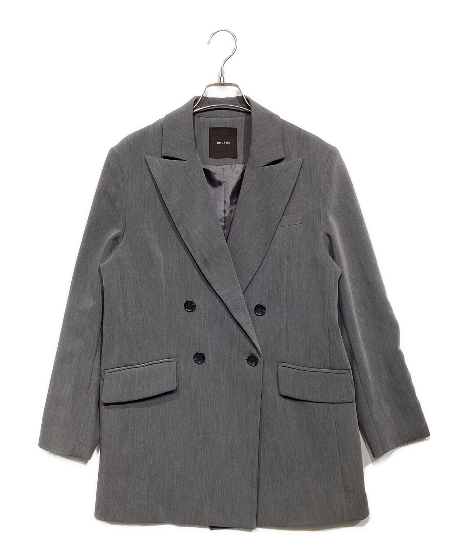 アニュアンス ジャケット アニュアンス anuans ウールブレンドシングル